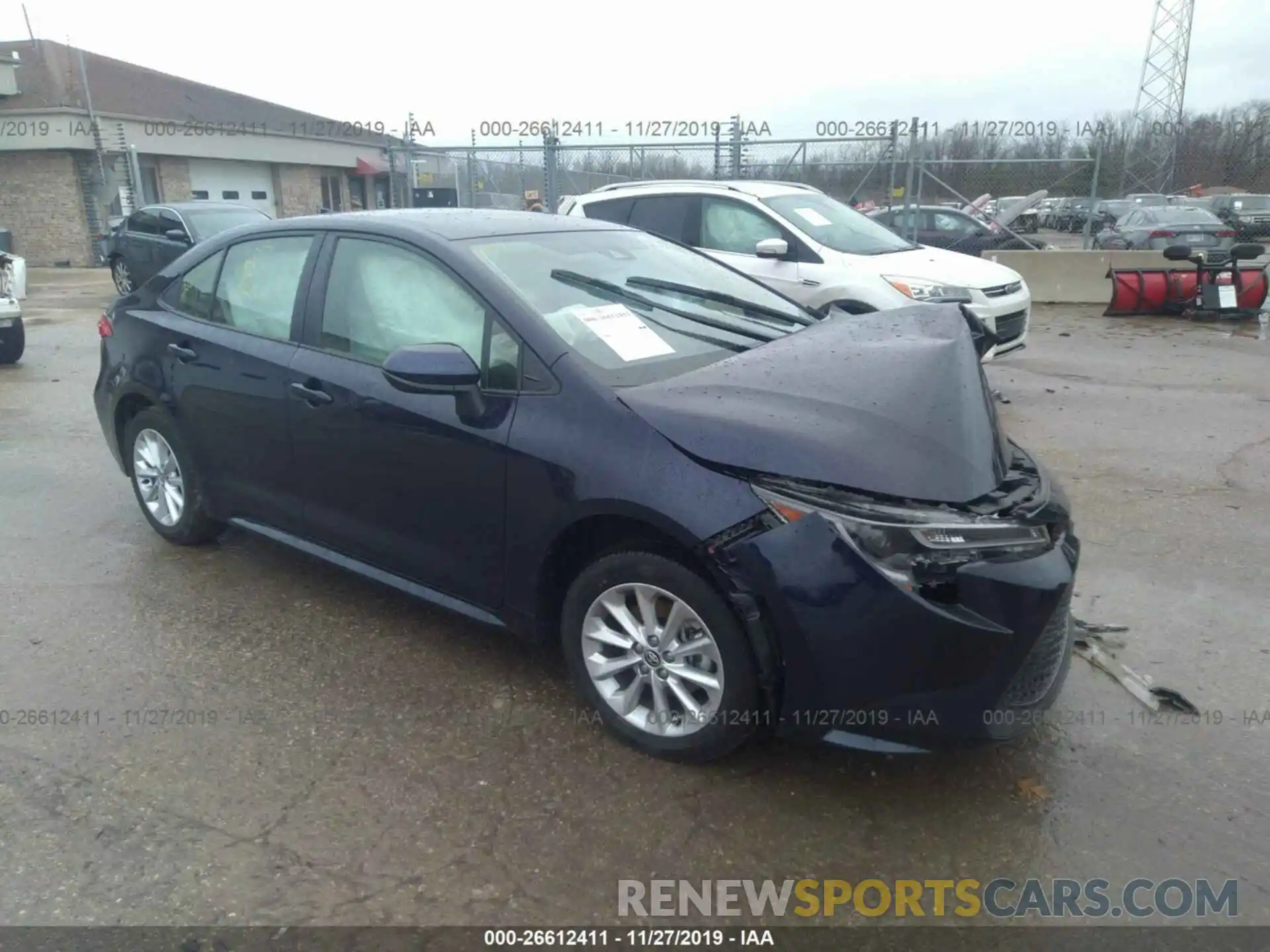 1 Photograph of a damaged car JTDVPRAE4LJ075850 TOYOTA COROLLA 2020