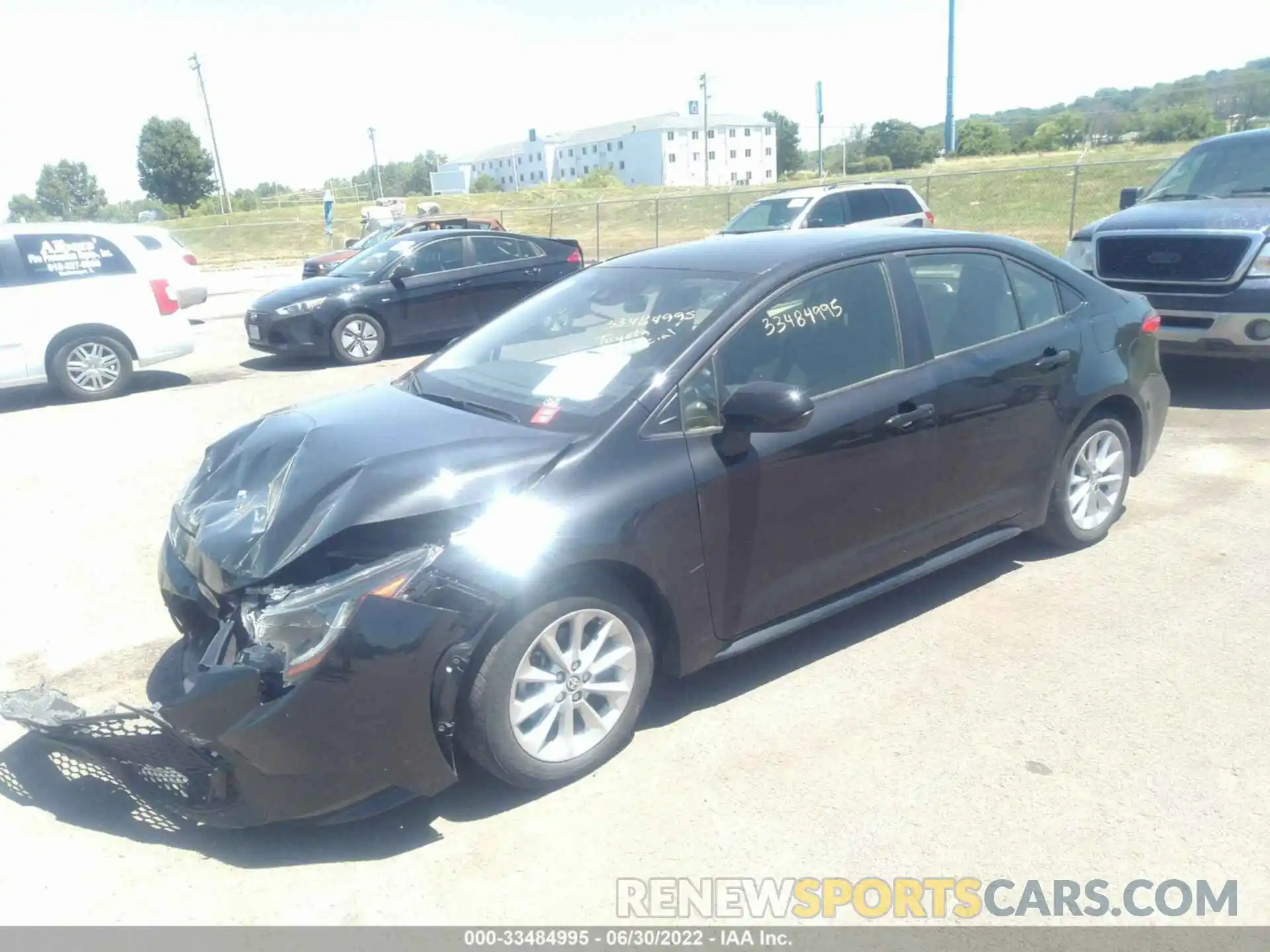 2 Photograph of a damaged car JTDVPRAE4LJ084211 TOYOTA COROLLA 2020