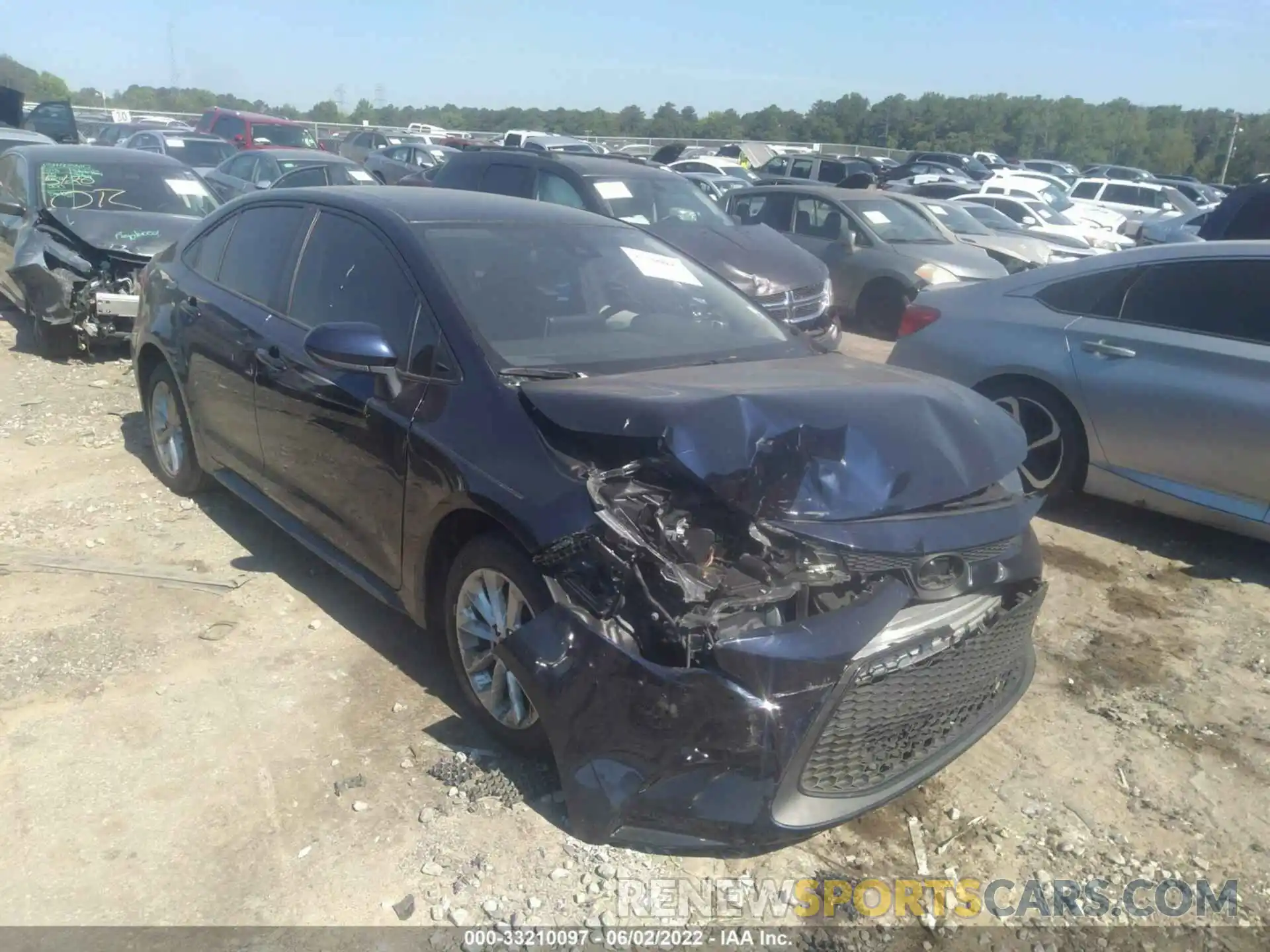 1 Photograph of a damaged car JTDVPRAE4LJ086430 TOYOTA COROLLA 2020