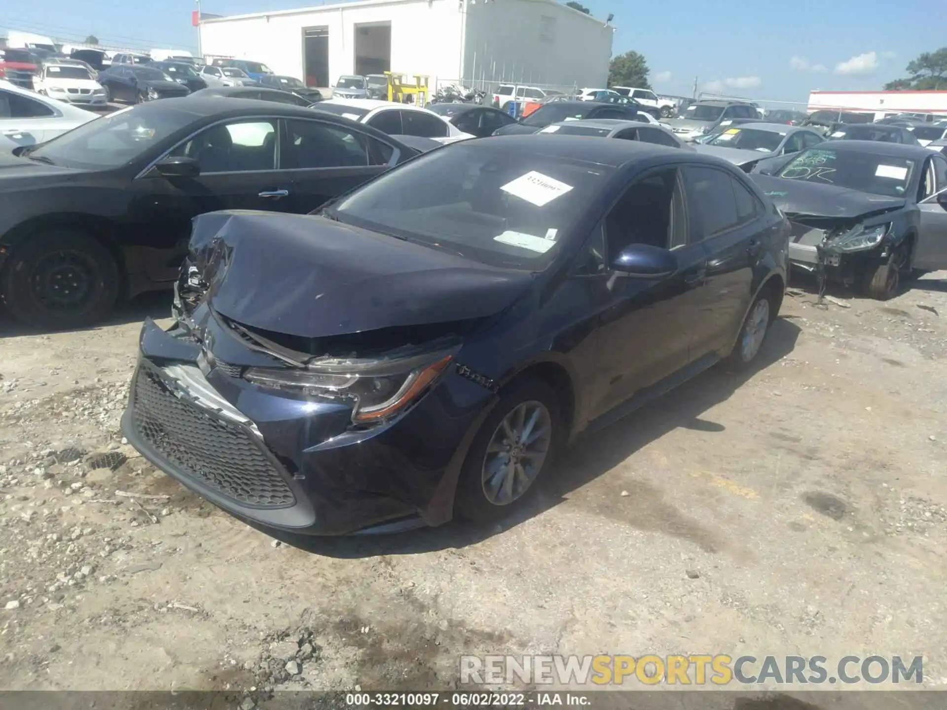 2 Photograph of a damaged car JTDVPRAE4LJ086430 TOYOTA COROLLA 2020