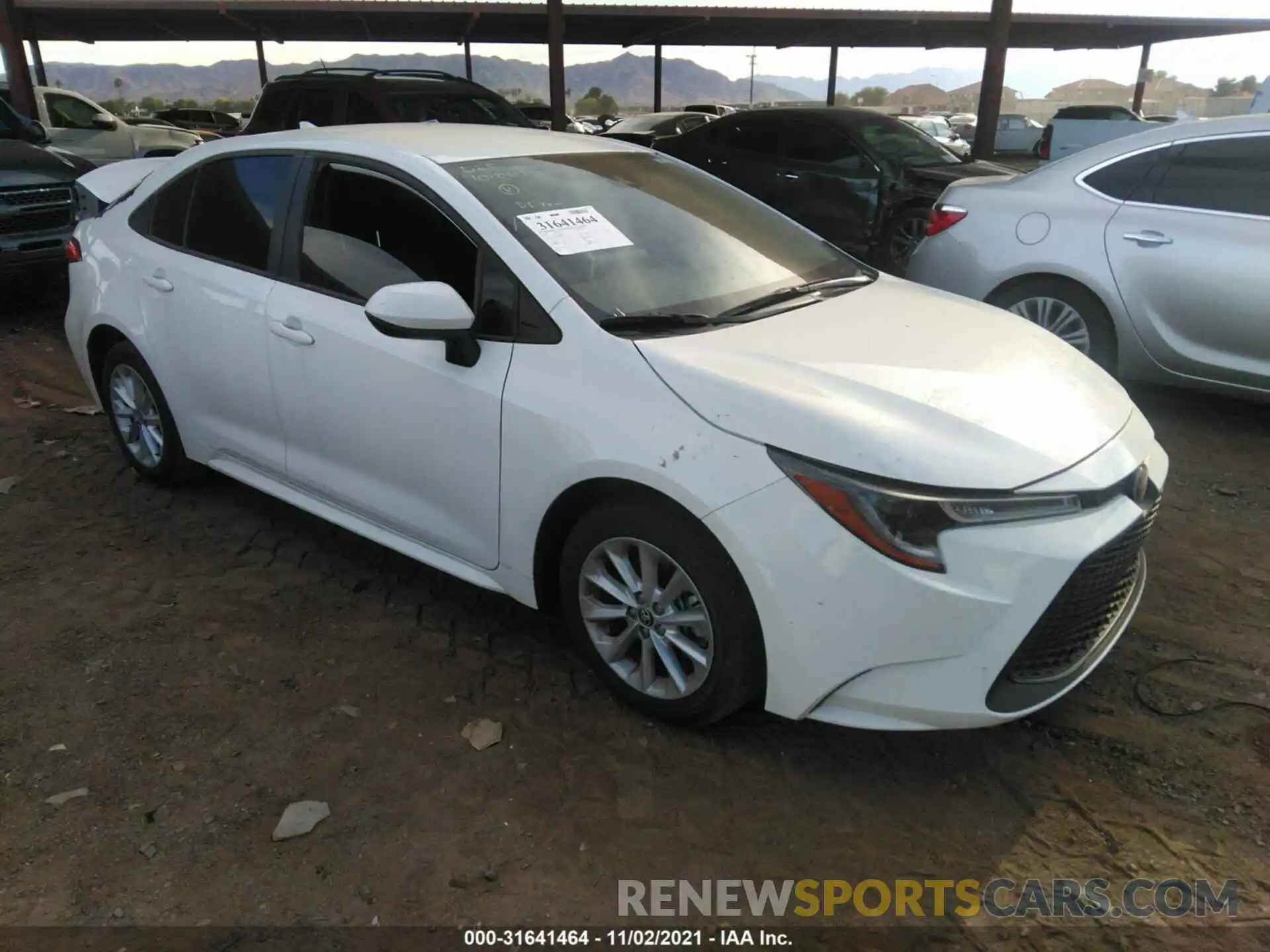 1 Photograph of a damaged car JTDVPRAE4LJ089523 TOYOTA COROLLA 2020