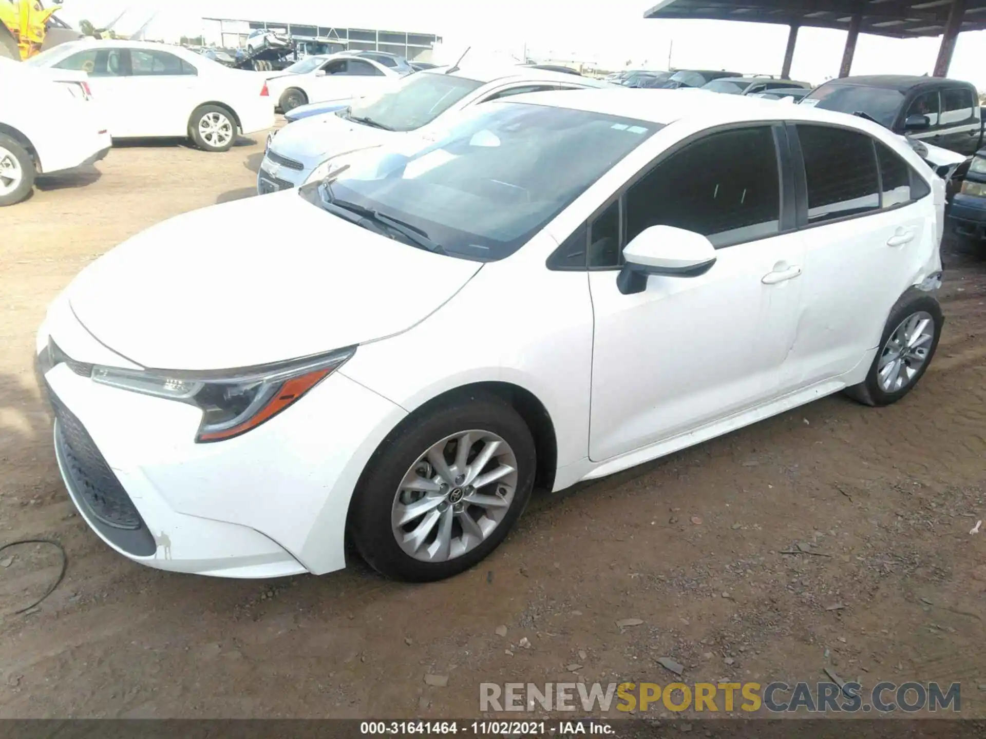 2 Photograph of a damaged car JTDVPRAE4LJ089523 TOYOTA COROLLA 2020