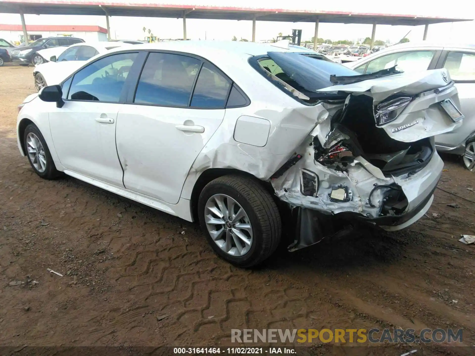 3 Photograph of a damaged car JTDVPRAE4LJ089523 TOYOTA COROLLA 2020