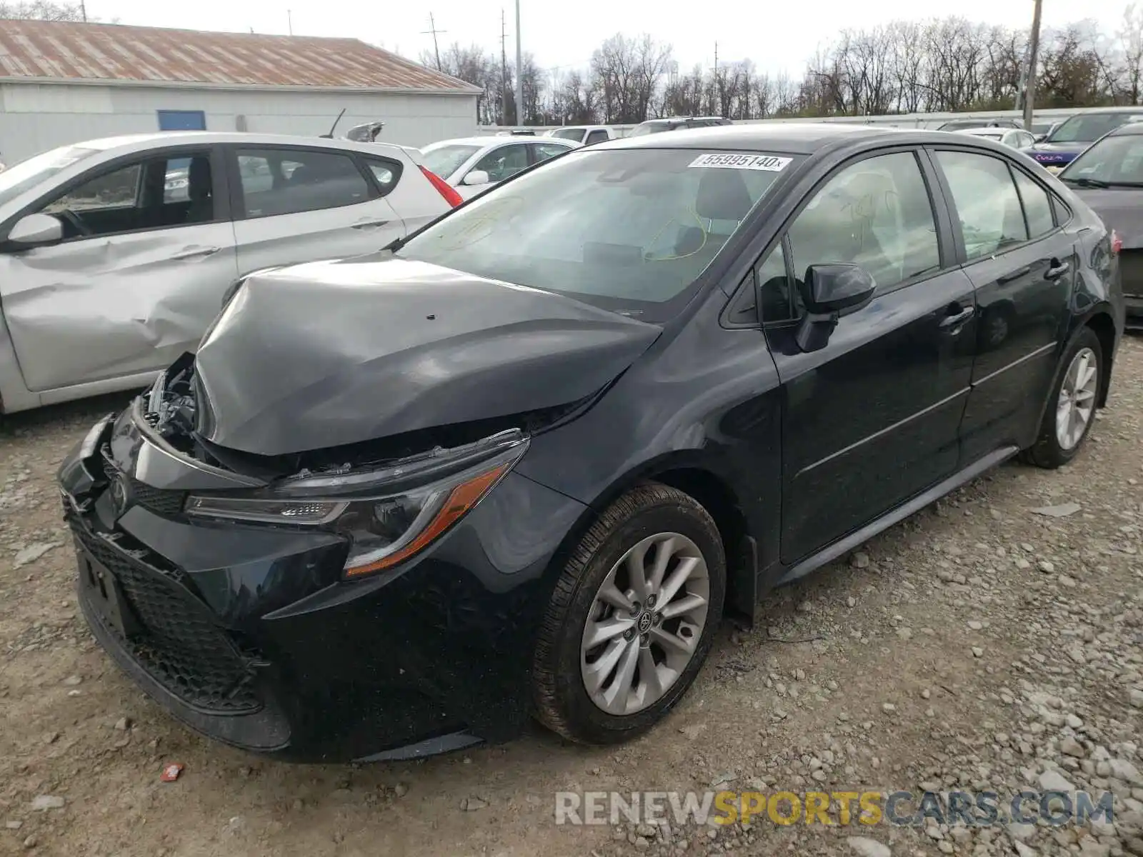 2 Photograph of a damaged car JTDVPRAE4LJ109320 TOYOTA COROLLA 2020