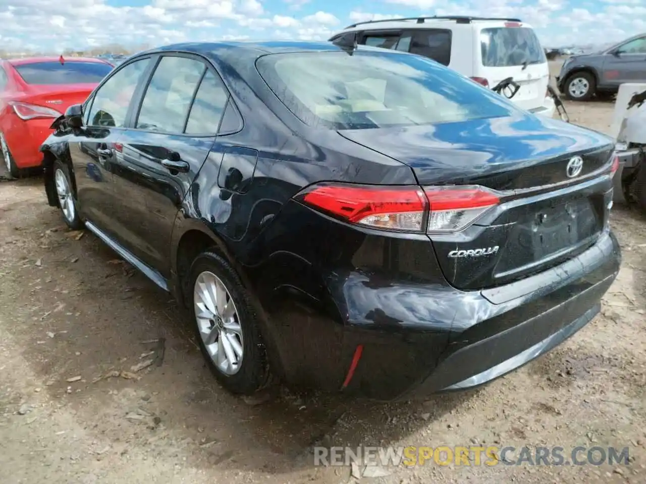 3 Photograph of a damaged car JTDVPRAE5LJ078238 TOYOTA COROLLA 2020