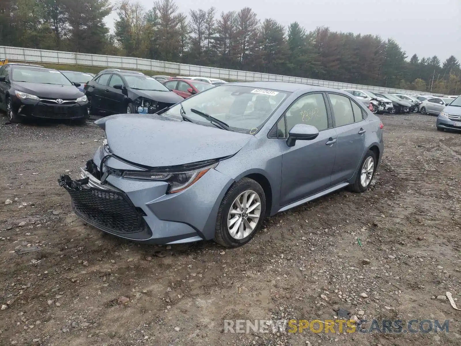 2 Photograph of a damaged car JTDVPRAE5LJ079454 TOYOTA COROLLA 2020