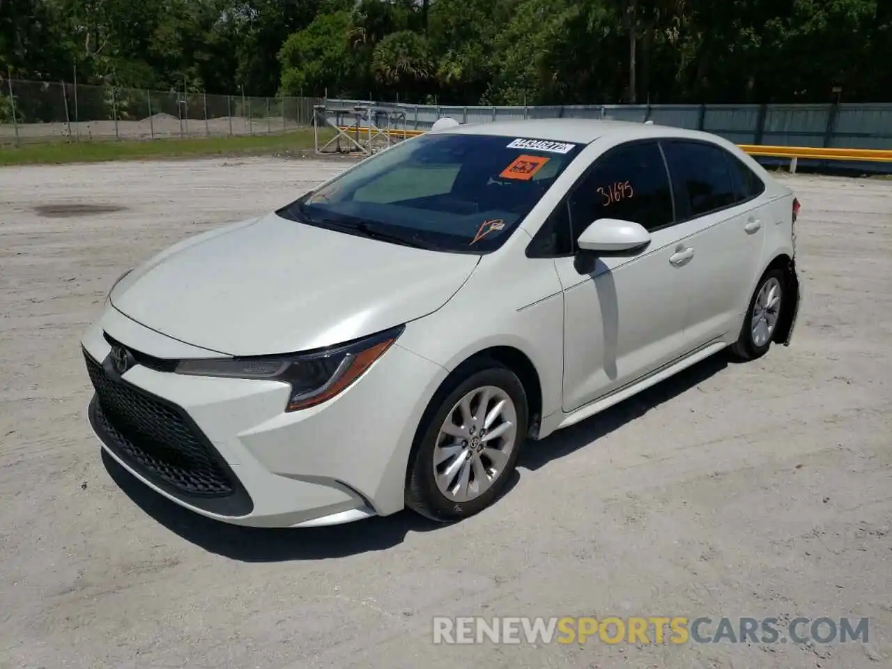 2 Photograph of a damaged car JTDVPRAE5LJ083259 TOYOTA COROLLA 2020