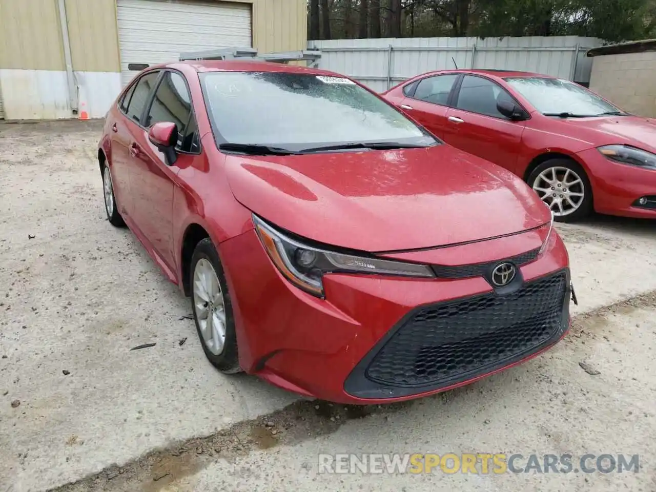 1 Photograph of a damaged car JTDVPRAE5LJ089384 TOYOTA COROLLA 2020