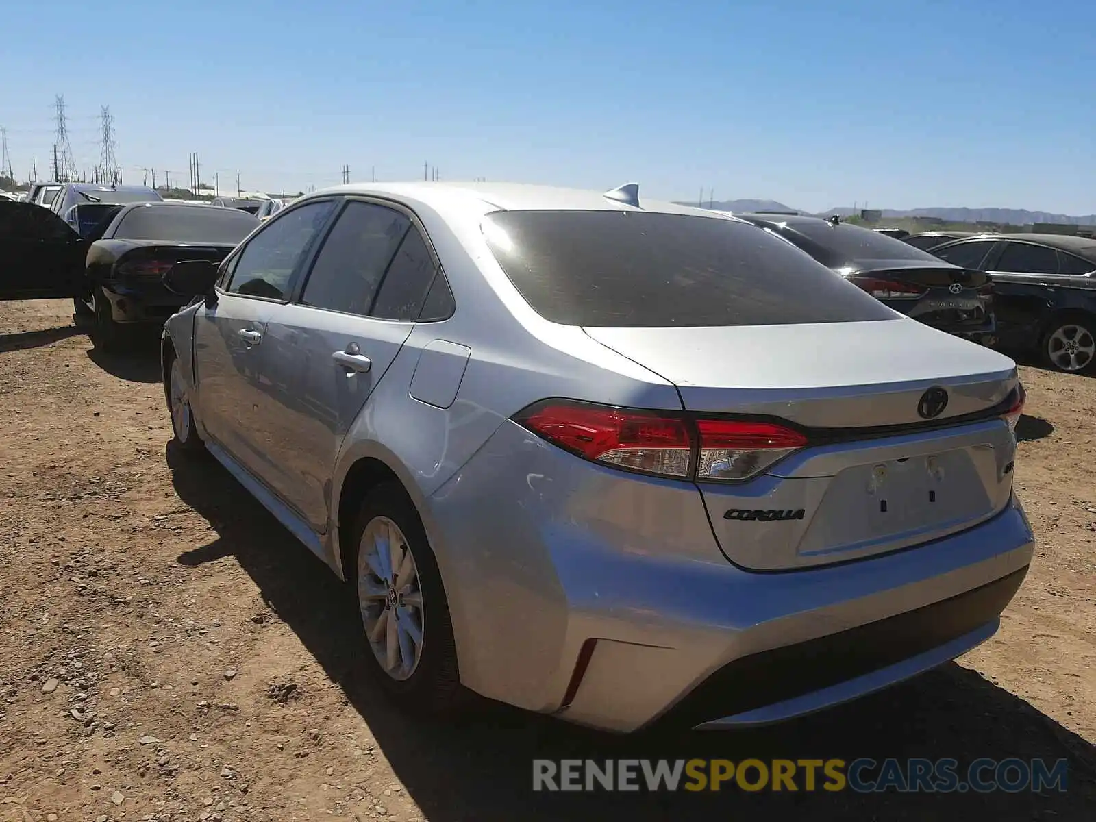 3 Photograph of a damaged car JTDVPRAE5LJ096769 TOYOTA COROLLA 2020