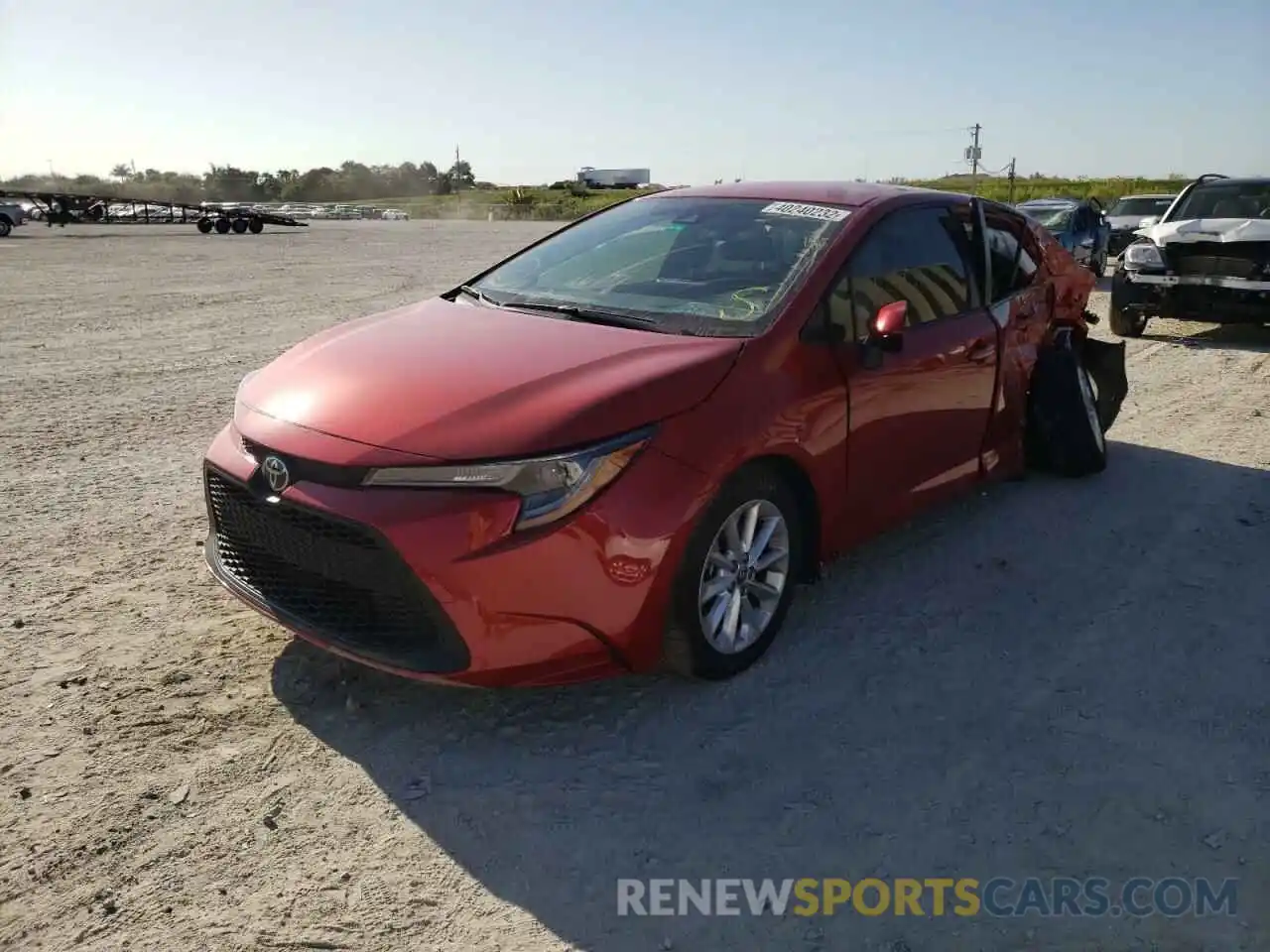 2 Photograph of a damaged car JTDVPRAE5LJ109584 TOYOTA COROLLA 2020