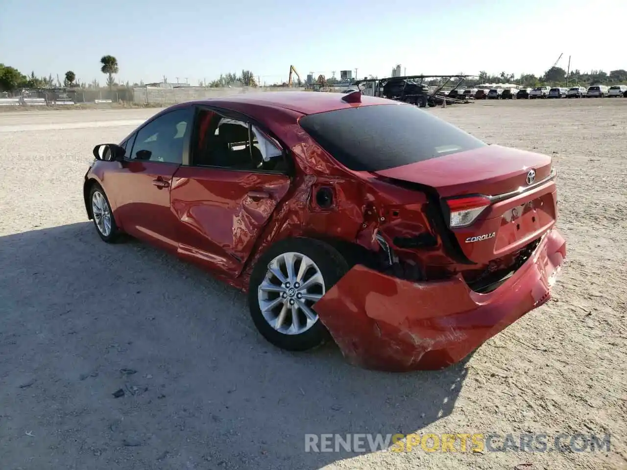 3 Photograph of a damaged car JTDVPRAE5LJ109584 TOYOTA COROLLA 2020