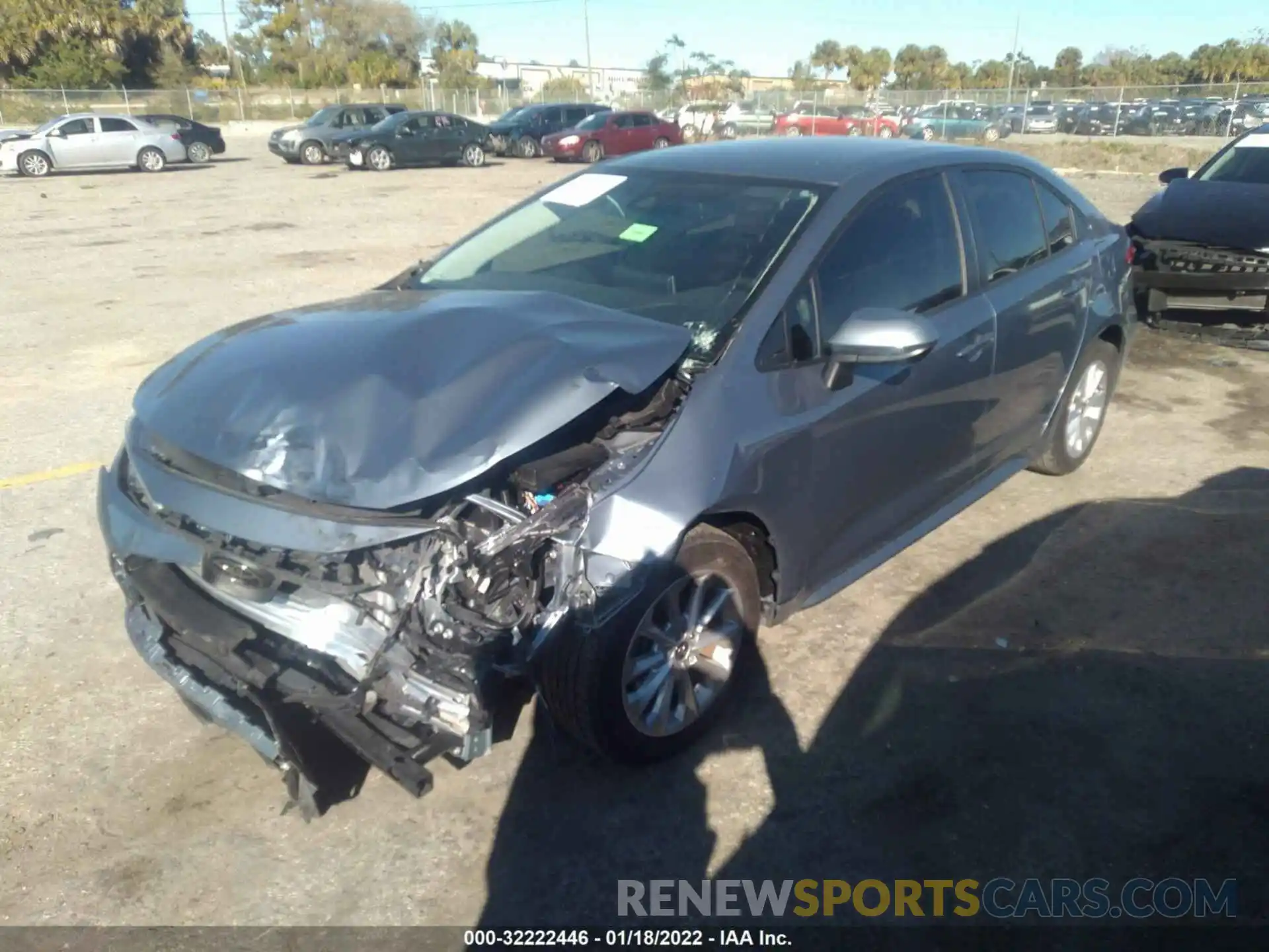 2 Photograph of a damaged car JTDVPRAE5LJ110296 TOYOTA COROLLA 2020