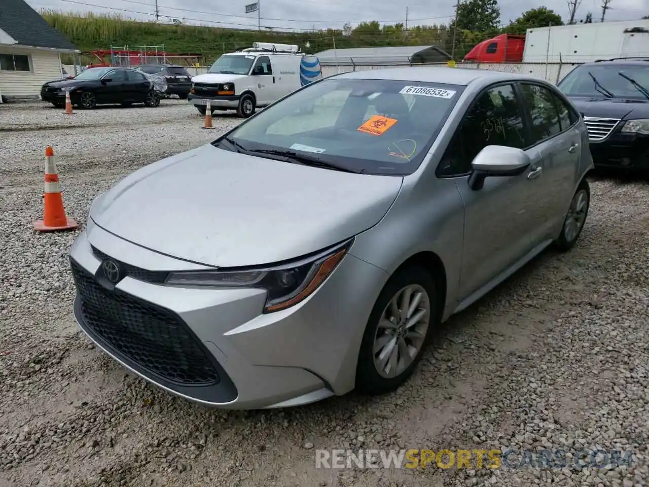 2 Photograph of a damaged car JTDVPRAE6LJ083867 TOYOTA COROLLA 2020