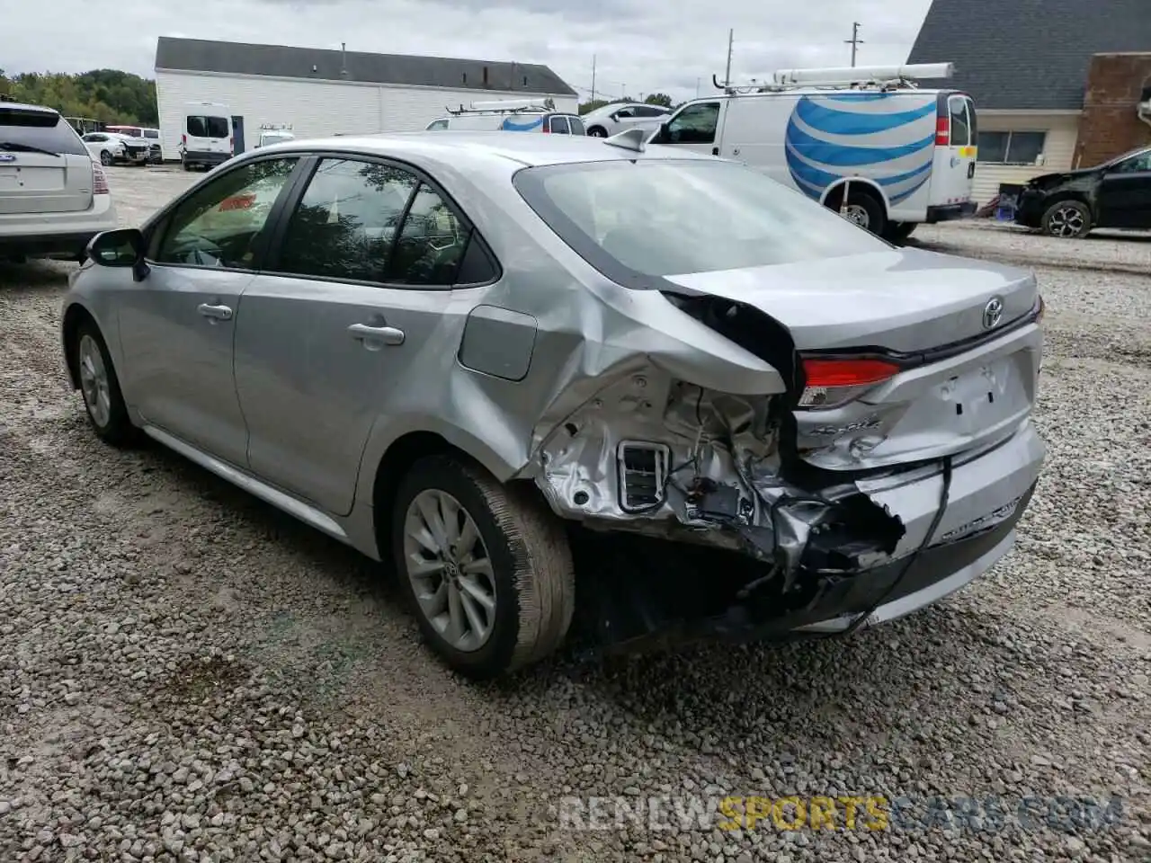 3 Photograph of a damaged car JTDVPRAE6LJ083867 TOYOTA COROLLA 2020