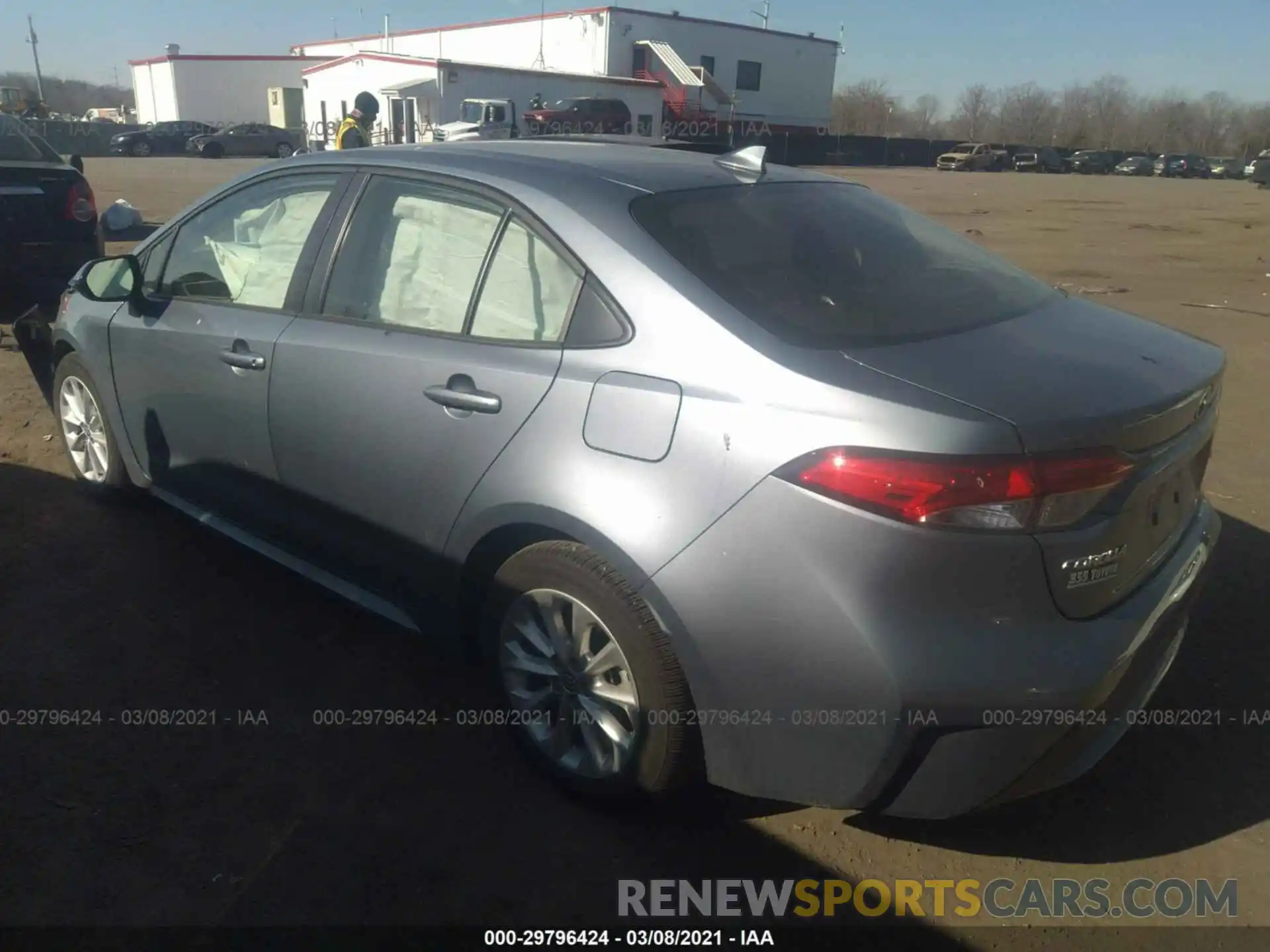 3 Photograph of a damaged car JTDVPRAE6LJ097137 TOYOTA COROLLA 2020