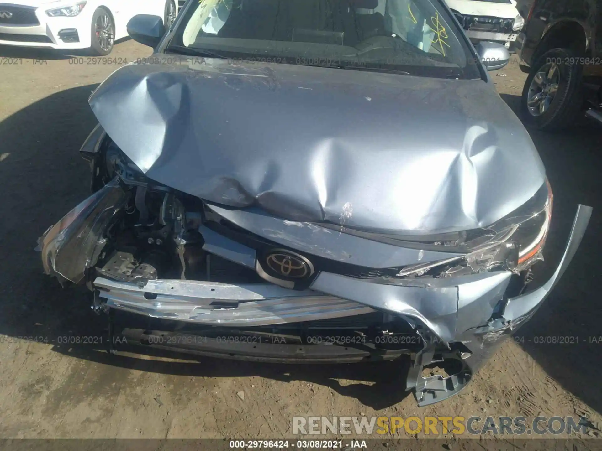 6 Photograph of a damaged car JTDVPRAE6LJ097137 TOYOTA COROLLA 2020