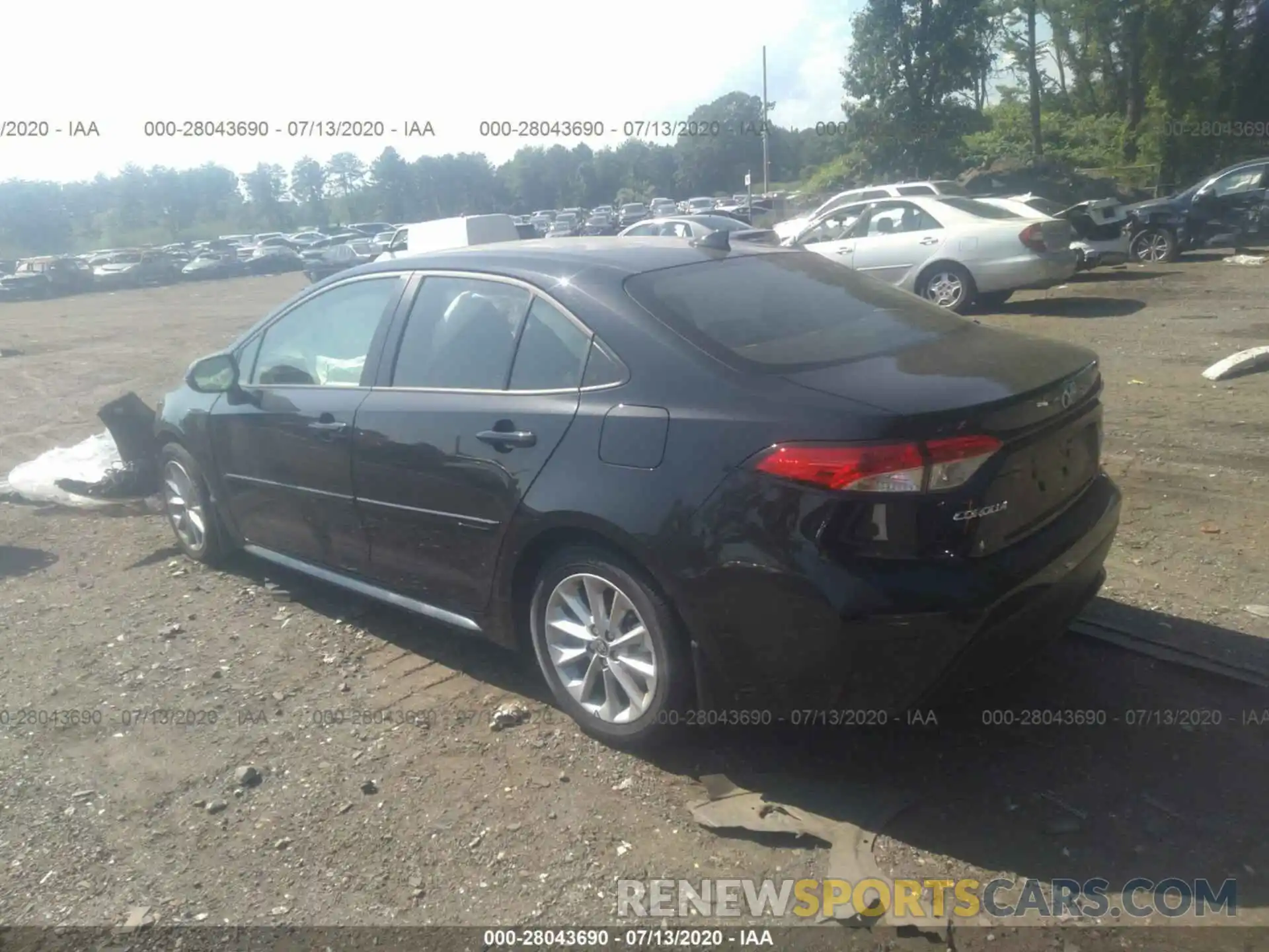 3 Photograph of a damaged car JTDVPRAE6LJ102353 TOYOTA COROLLA 2020