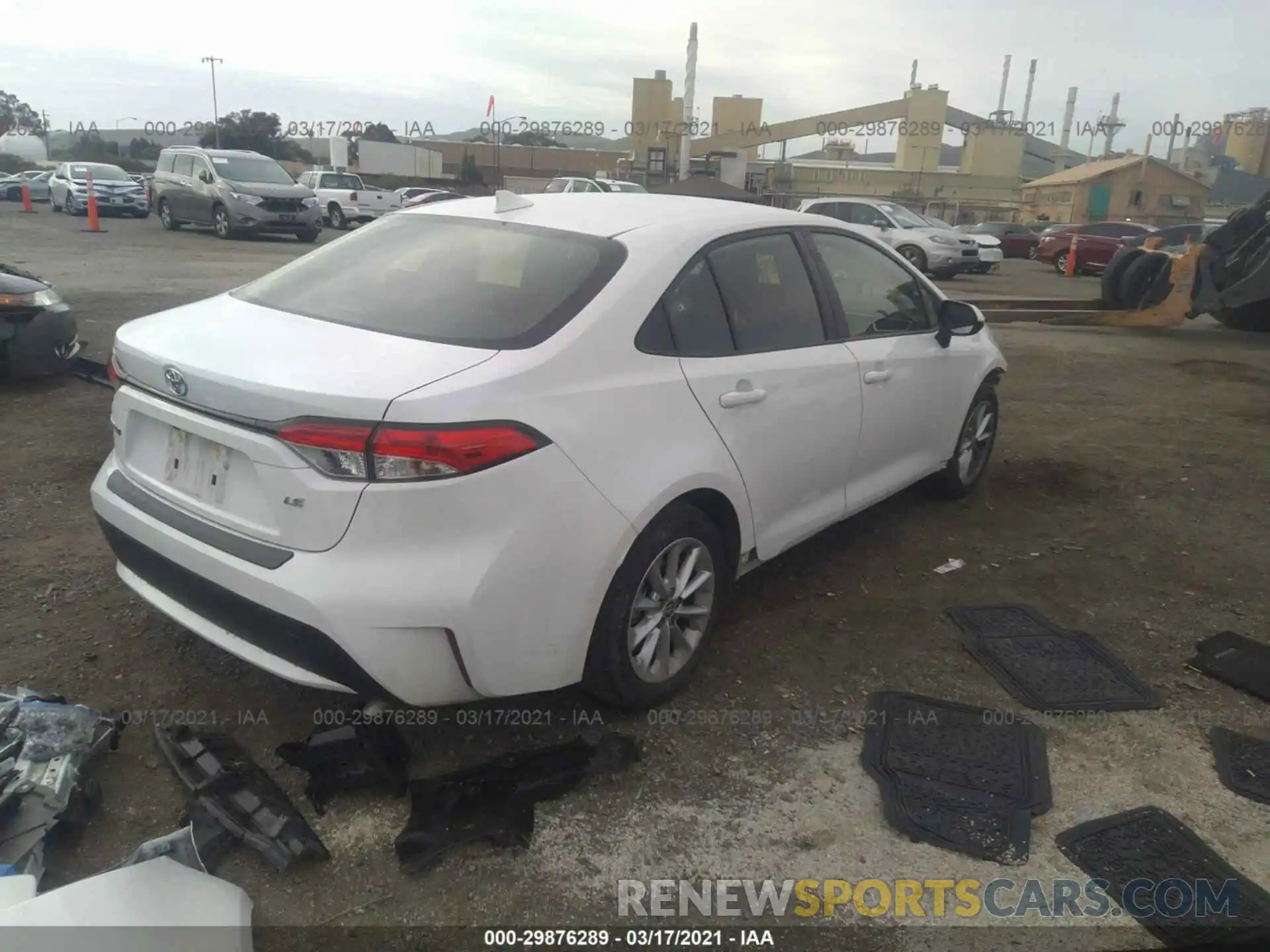 4 Photograph of a damaged car JTDVPRAE7LJ106315 TOYOTA COROLLA 2020