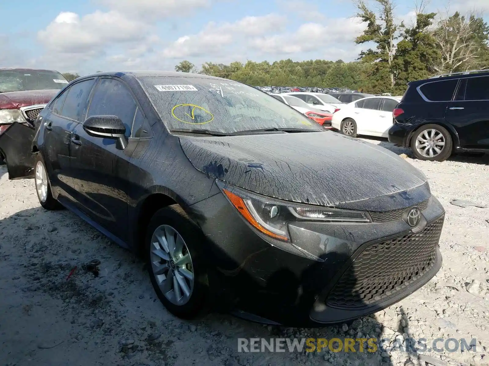 1 Photograph of a damaged car JTDVPRAE7LJ107156 TOYOTA COROLLA 2020