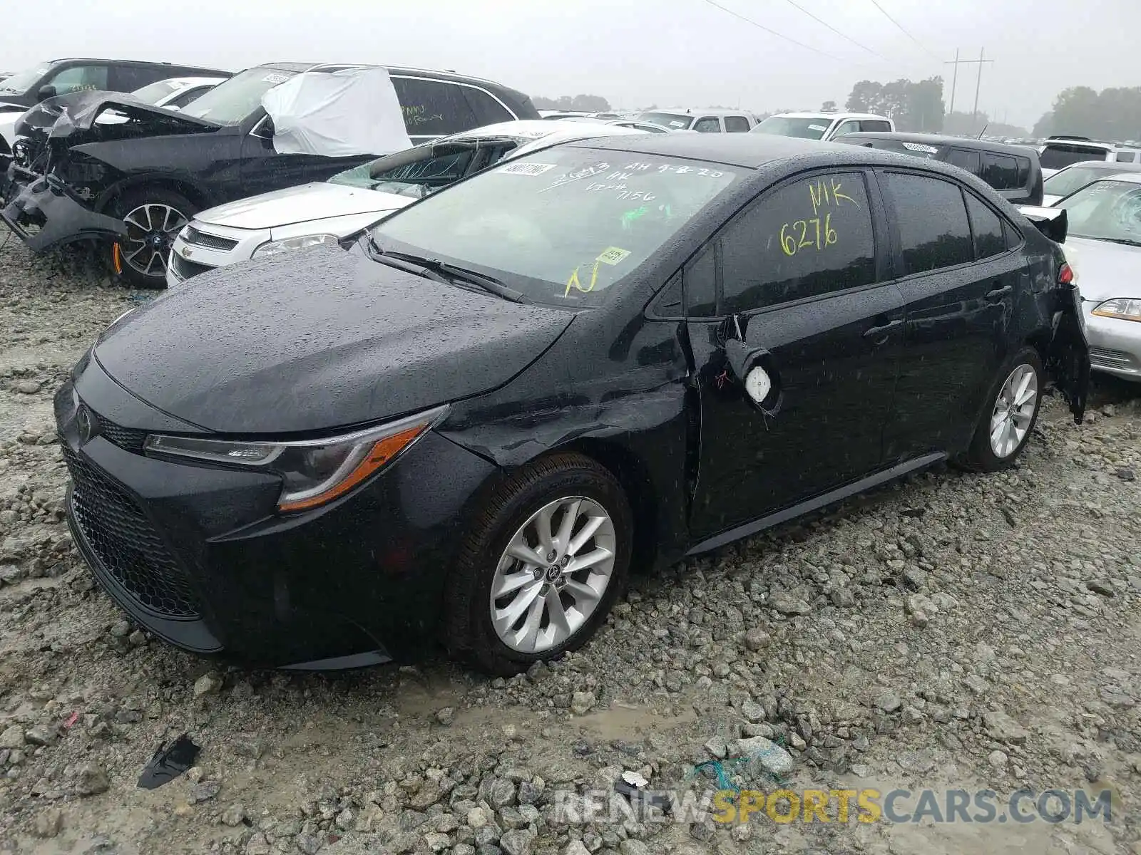 2 Photograph of a damaged car JTDVPRAE7LJ107156 TOYOTA COROLLA 2020