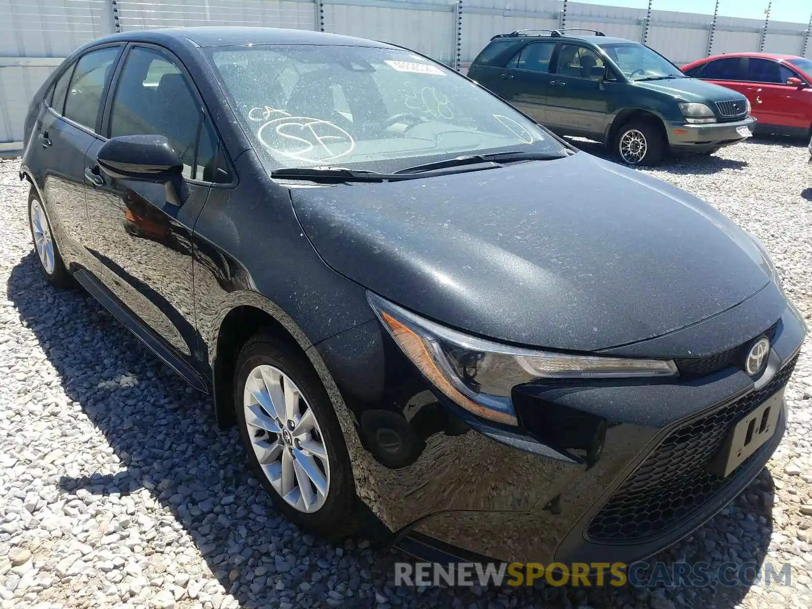 1 Photograph of a damaged car JTDVPRAE7LJ110350 TOYOTA COROLLA 2020