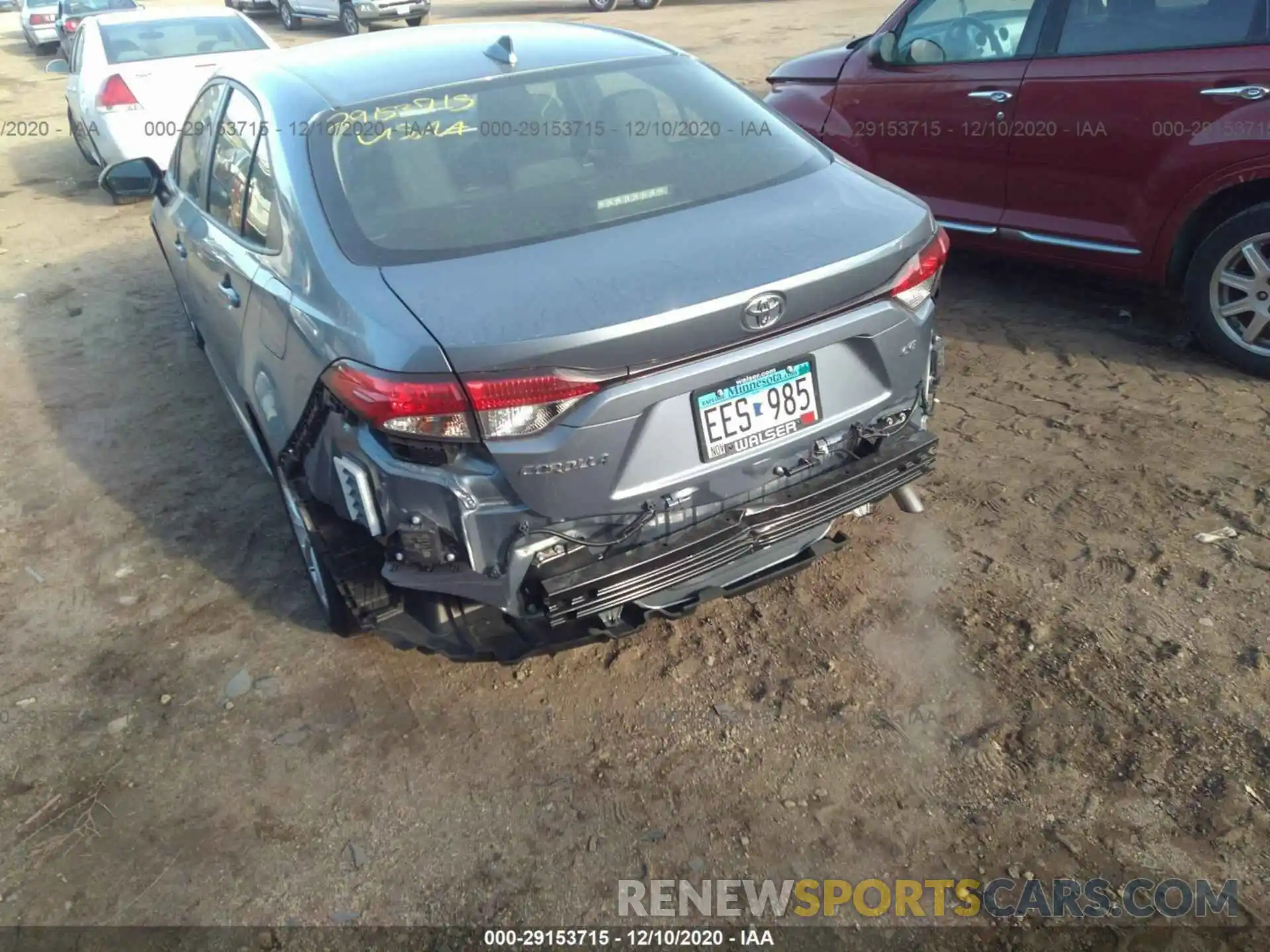 3 Photograph of a damaged car JTDVPRAE8LJ079805 TOYOTA COROLLA 2020