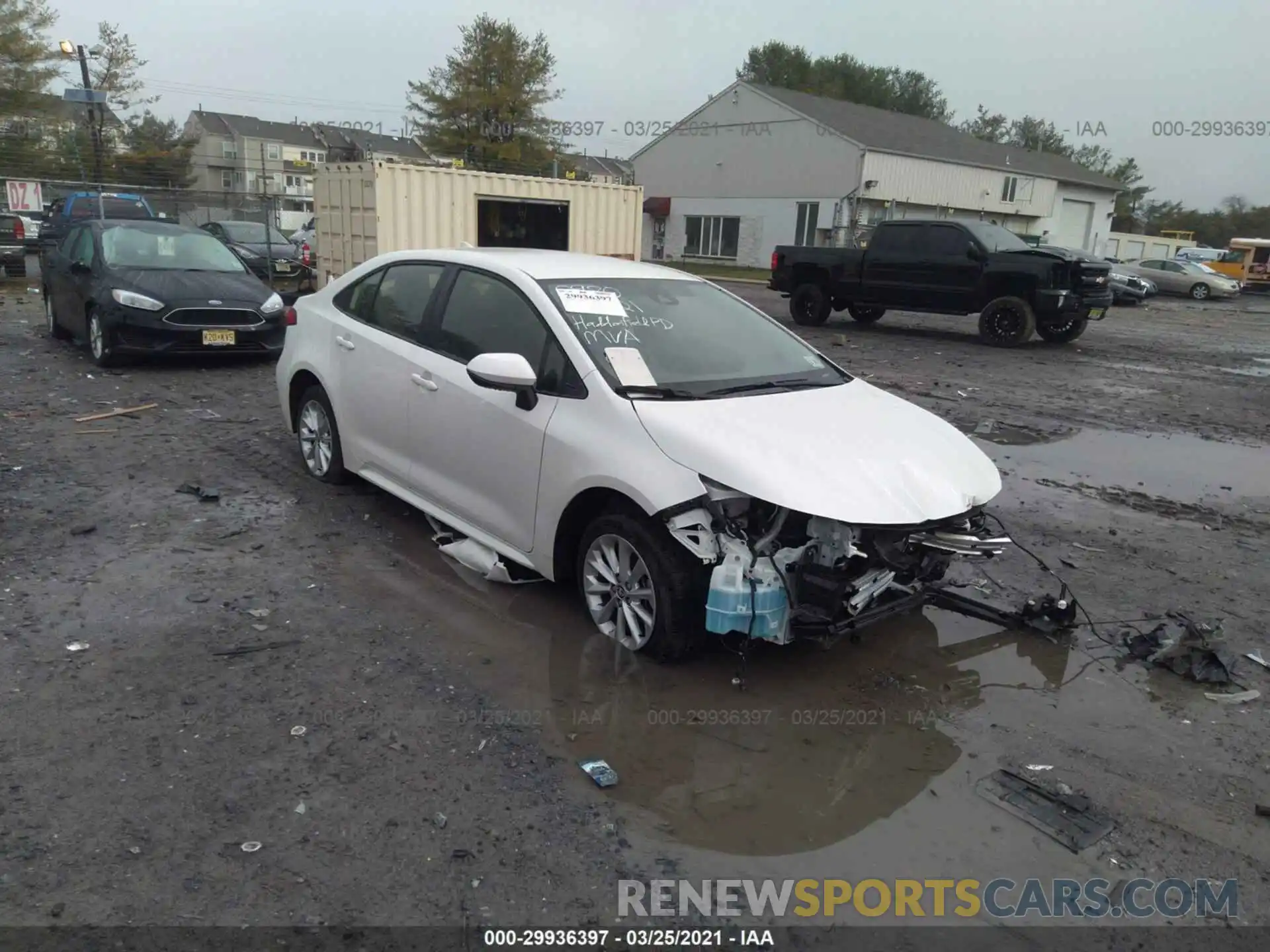 1 Photograph of a damaged car JTDVPRAE8LJ089296 TOYOTA COROLLA 2020