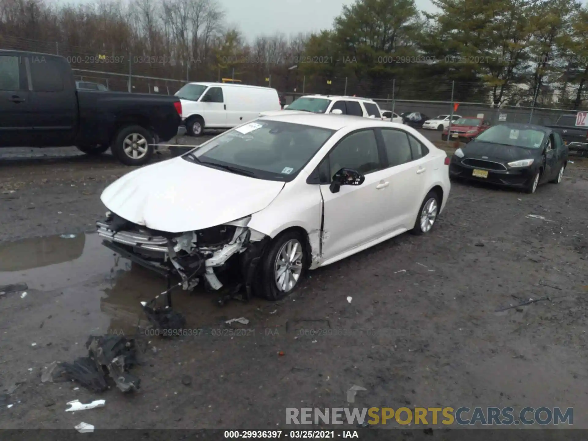 2 Photograph of a damaged car JTDVPRAE8LJ089296 TOYOTA COROLLA 2020