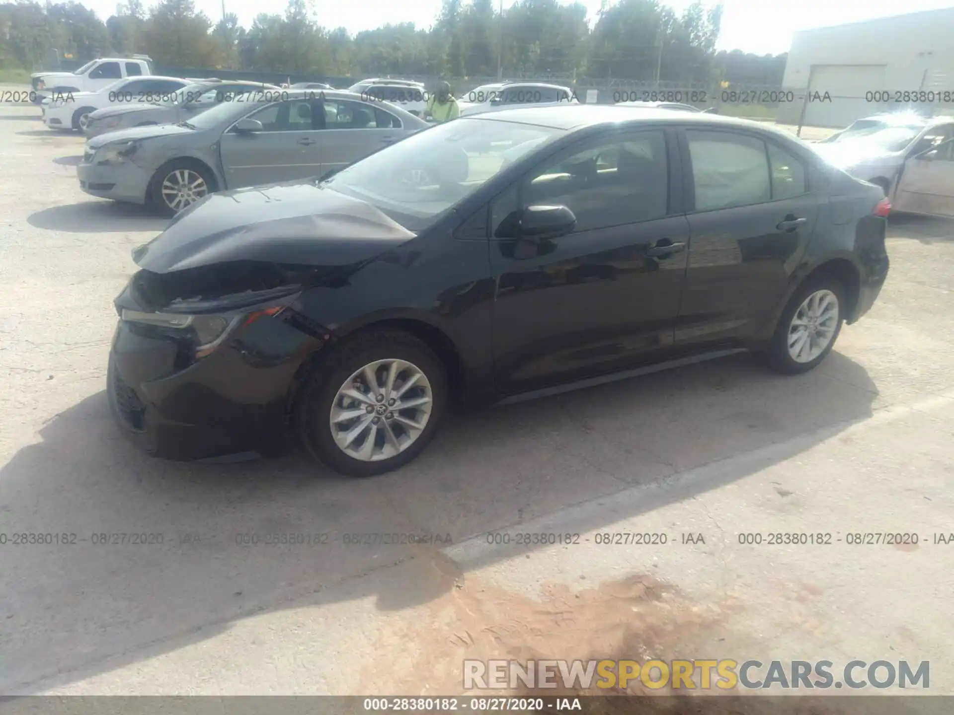 2 Photograph of a damaged car JTDVPRAE8LJ101012 TOYOTA COROLLA 2020