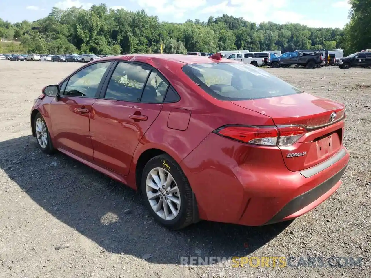 3 Photograph of a damaged car JTDVPRAE8LJ105061 TOYOTA COROLLA 2020