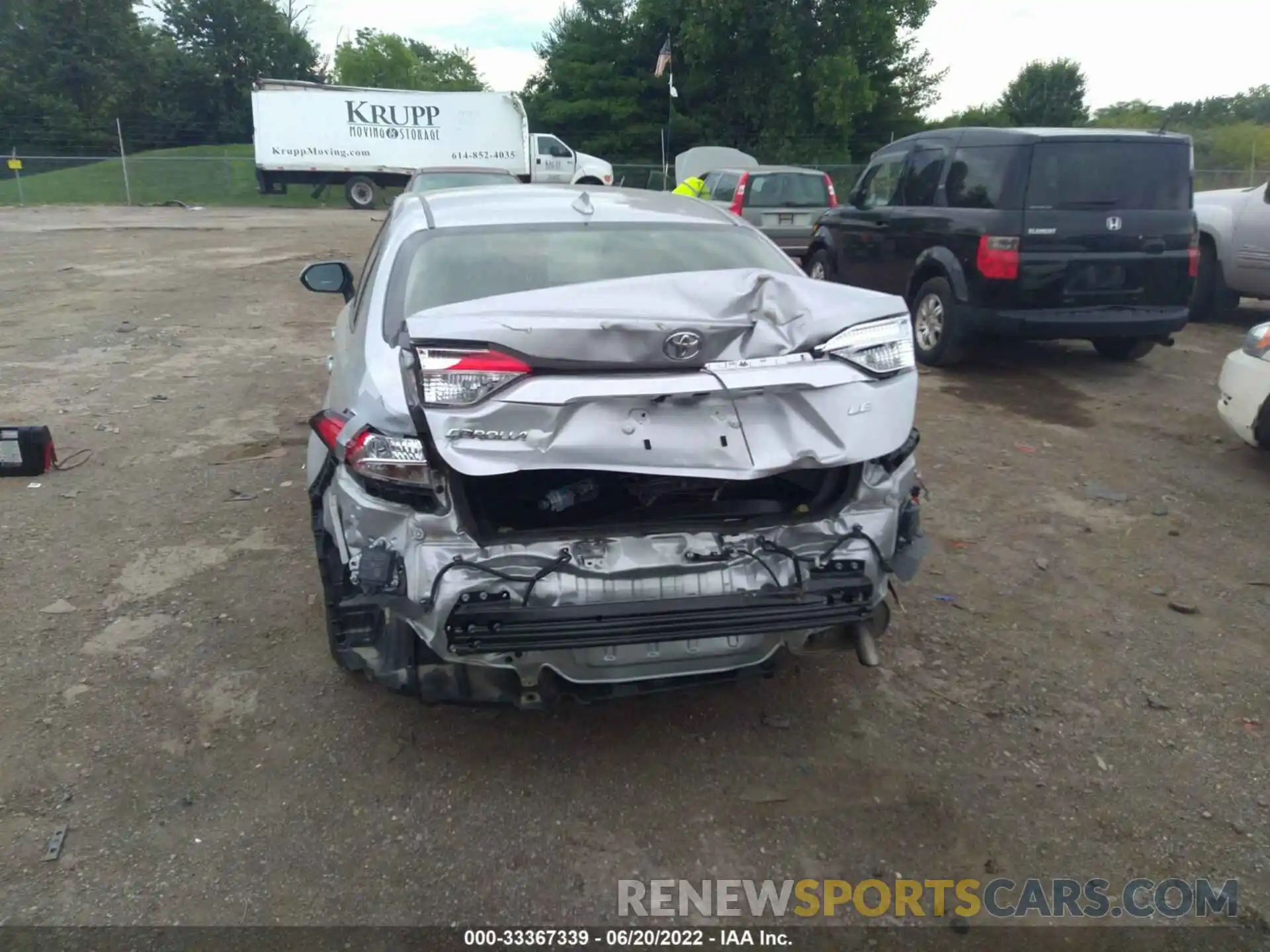 6 Photograph of a damaged car JTDVPRAE8LJ107568 TOYOTA COROLLA 2020