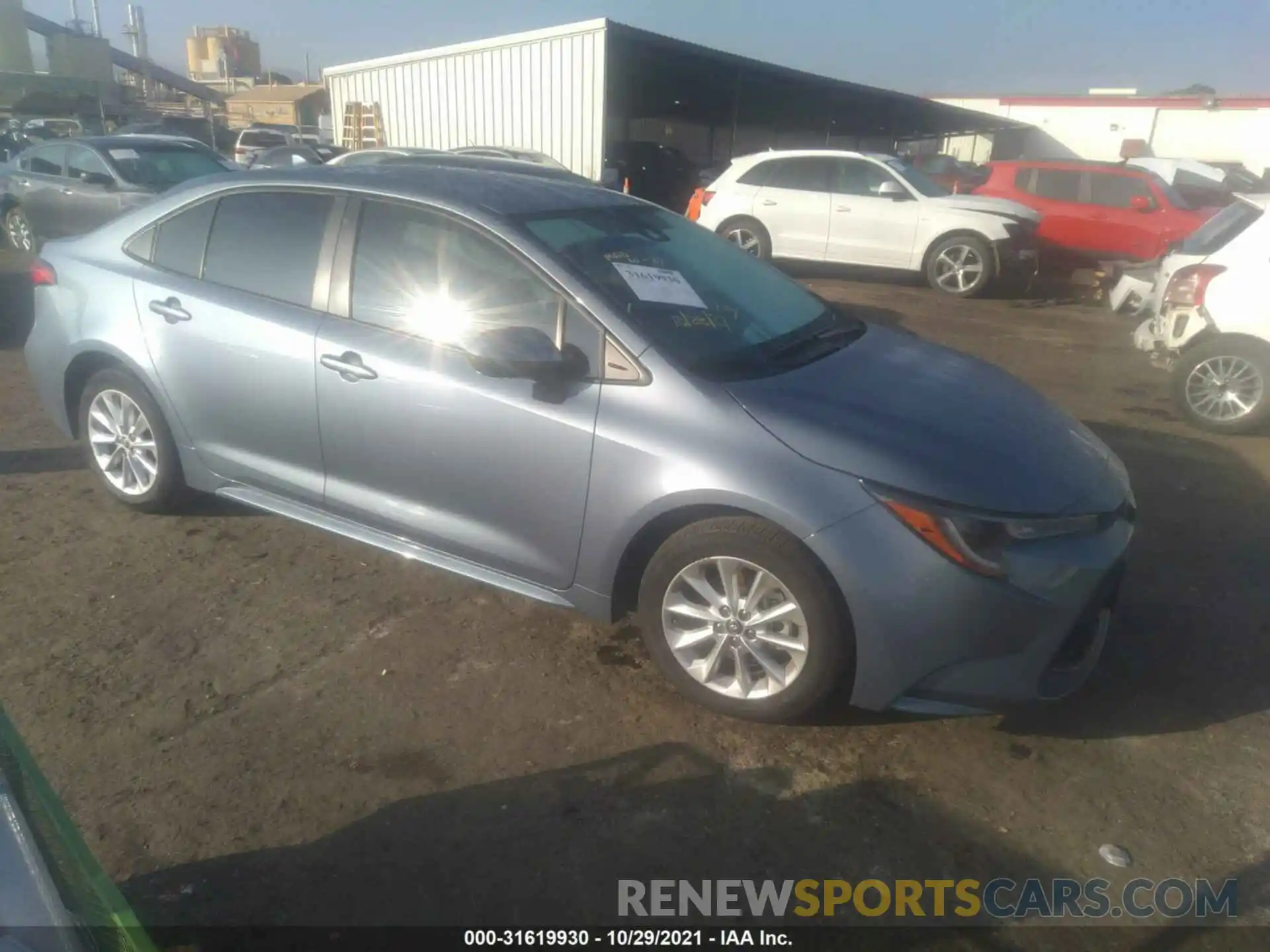 1 Photograph of a damaged car JTDVPRAE9LJ094555 TOYOTA COROLLA 2020