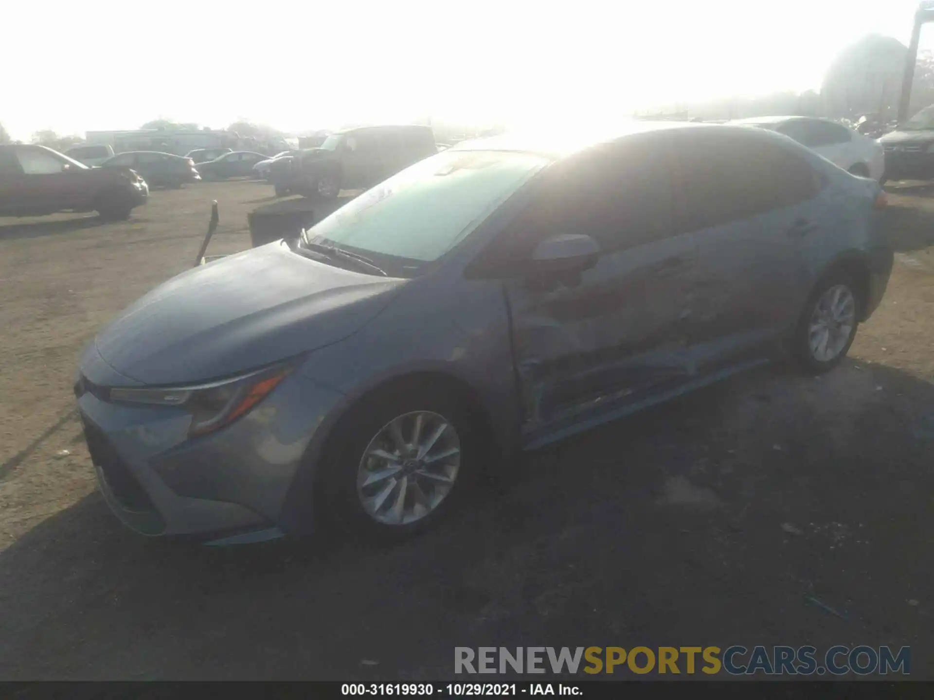 2 Photograph of a damaged car JTDVPRAE9LJ094555 TOYOTA COROLLA 2020