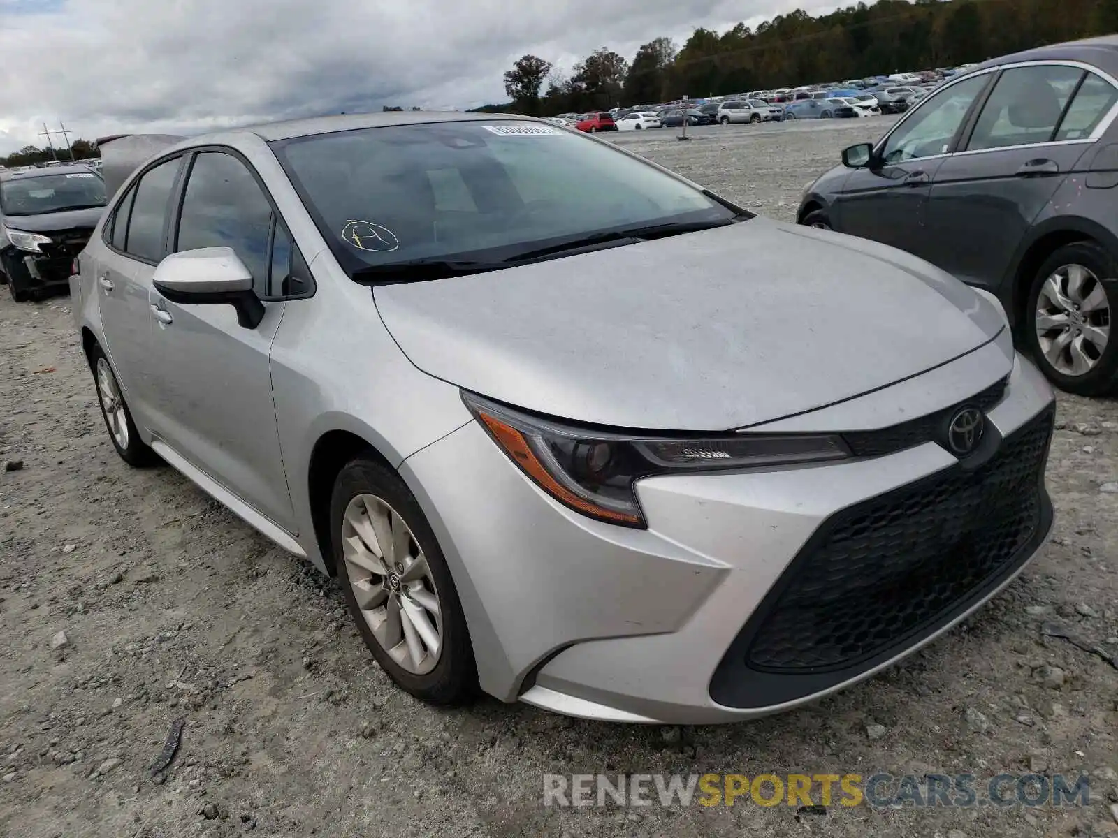 1 Photograph of a damaged car JTDVPRAE9LJ116599 TOYOTA COROLLA 2020