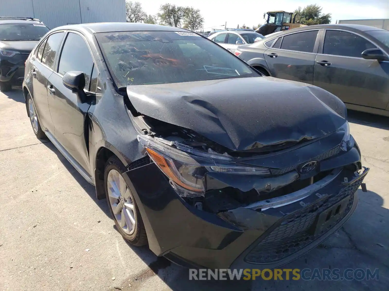 1 Photograph of a damaged car JTDVPRAEXLJ074489 TOYOTA COROLLA 2020