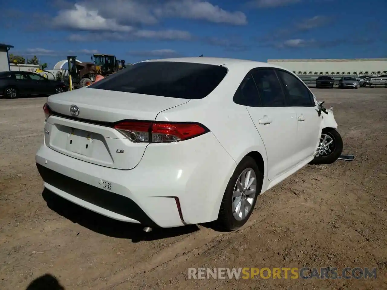 4 Photograph of a damaged car JTDVPRAEXLJ079160 TOYOTA COROLLA 2020