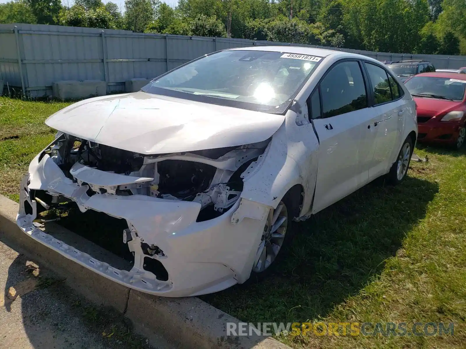 2 Photograph of a damaged car JTDVPRAEXLJ085962 TOYOTA COROLLA 2020