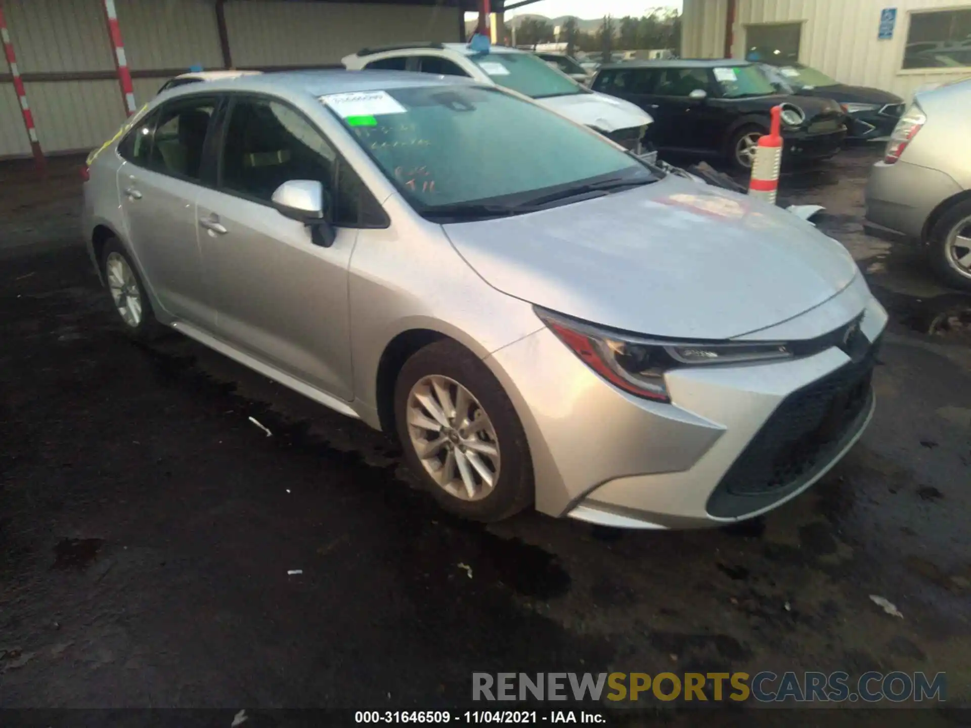 1 Photograph of a damaged car JTDVPRAEXLJ094046 TOYOTA COROLLA 2020