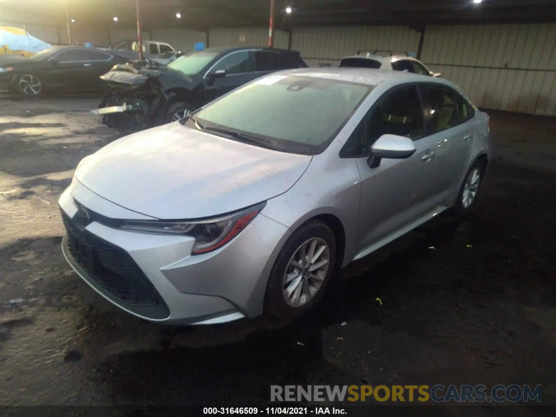 2 Photograph of a damaged car JTDVPRAEXLJ094046 TOYOTA COROLLA 2020