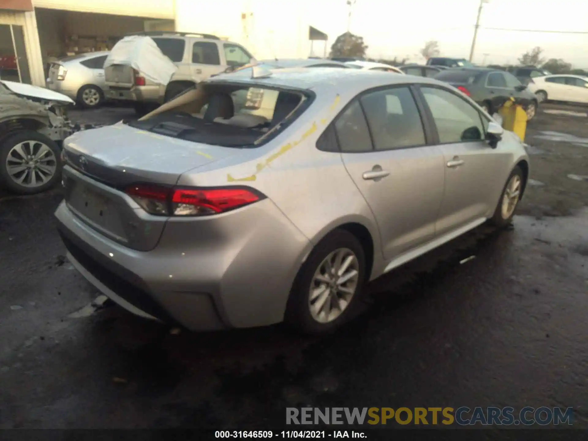 4 Photograph of a damaged car JTDVPRAEXLJ094046 TOYOTA COROLLA 2020