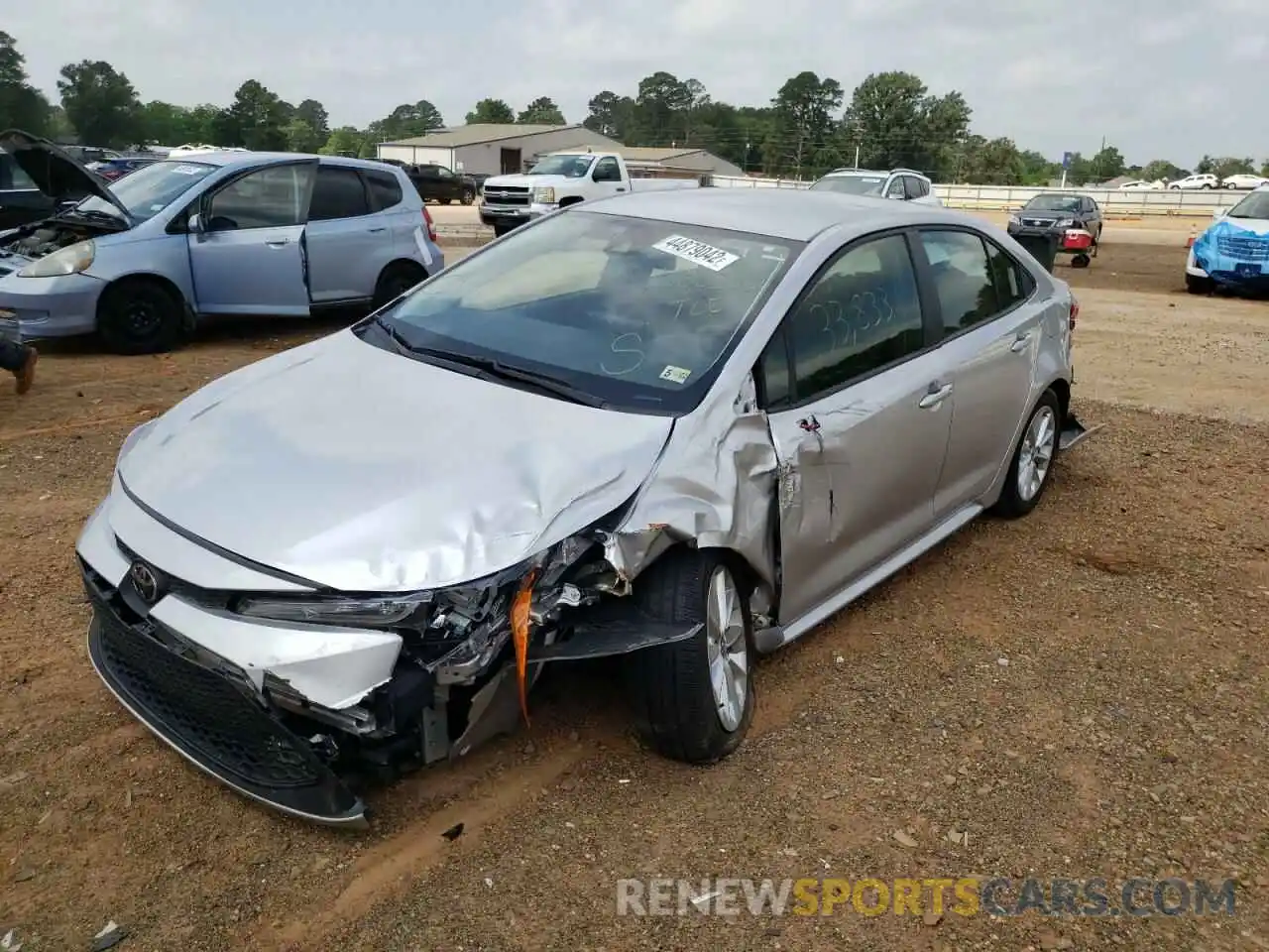 2 Photograph of a damaged car JTDVPRAEXLJ100332 TOYOTA COROLLA 2020