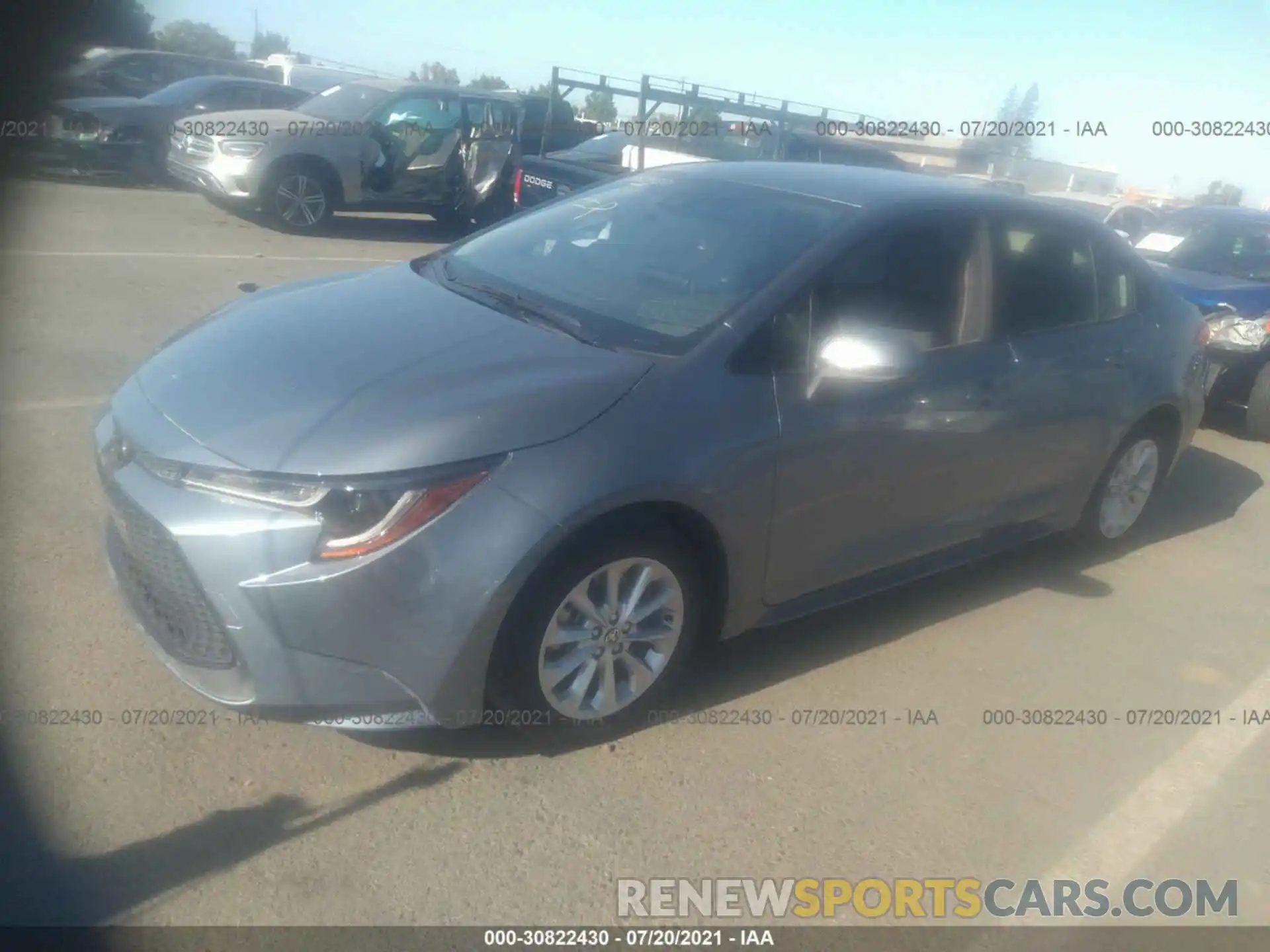 2 Photograph of a damaged car JTDVPRAEXLJ116837 TOYOTA COROLLA 2020