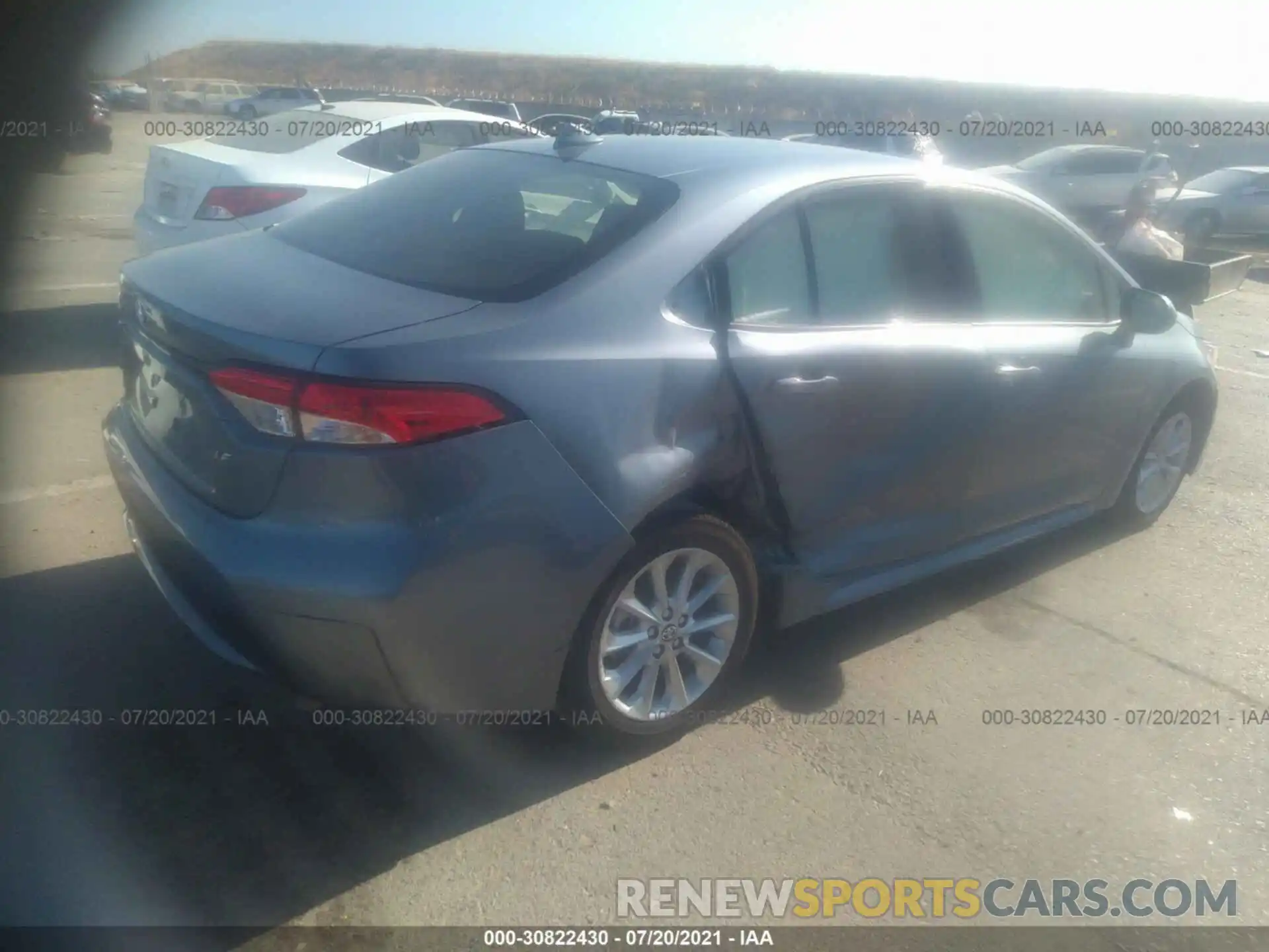 4 Photograph of a damaged car JTDVPRAEXLJ116837 TOYOTA COROLLA 2020