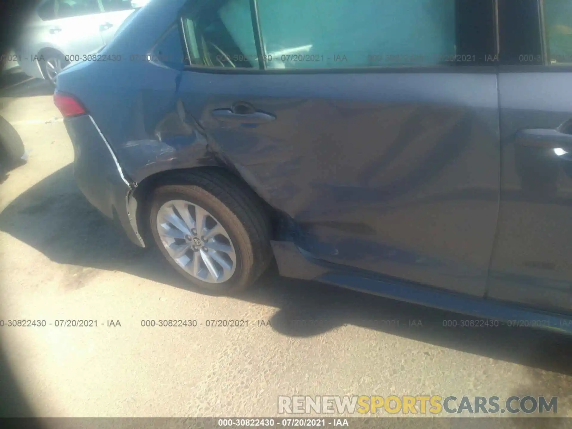 6 Photograph of a damaged car JTDVPRAEXLJ116837 TOYOTA COROLLA 2020