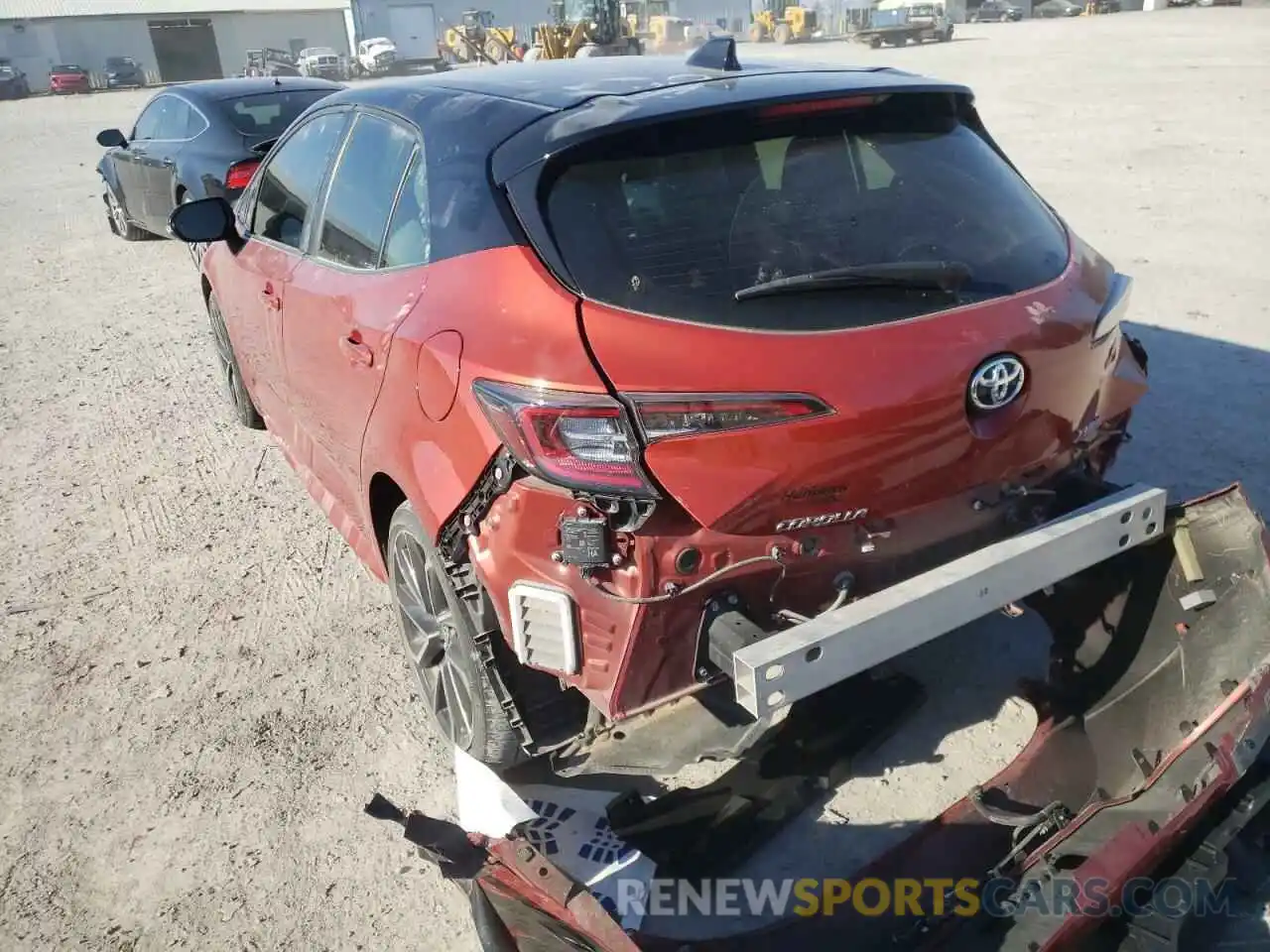 3 Photograph of a damaged car JTNA4RBE2L3087663 TOYOTA COROLLA 2020