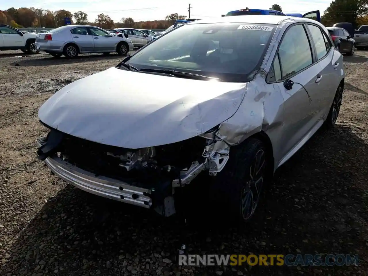 2 Photograph of a damaged car JTNA4RBE5L3075541 TOYOTA COROLLA 2020