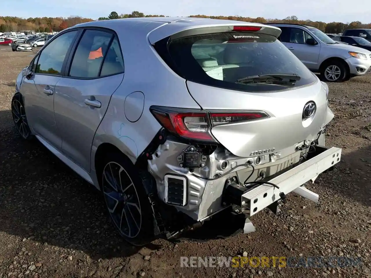 3 Photograph of a damaged car JTNA4RBE5L3075541 TOYOTA COROLLA 2020