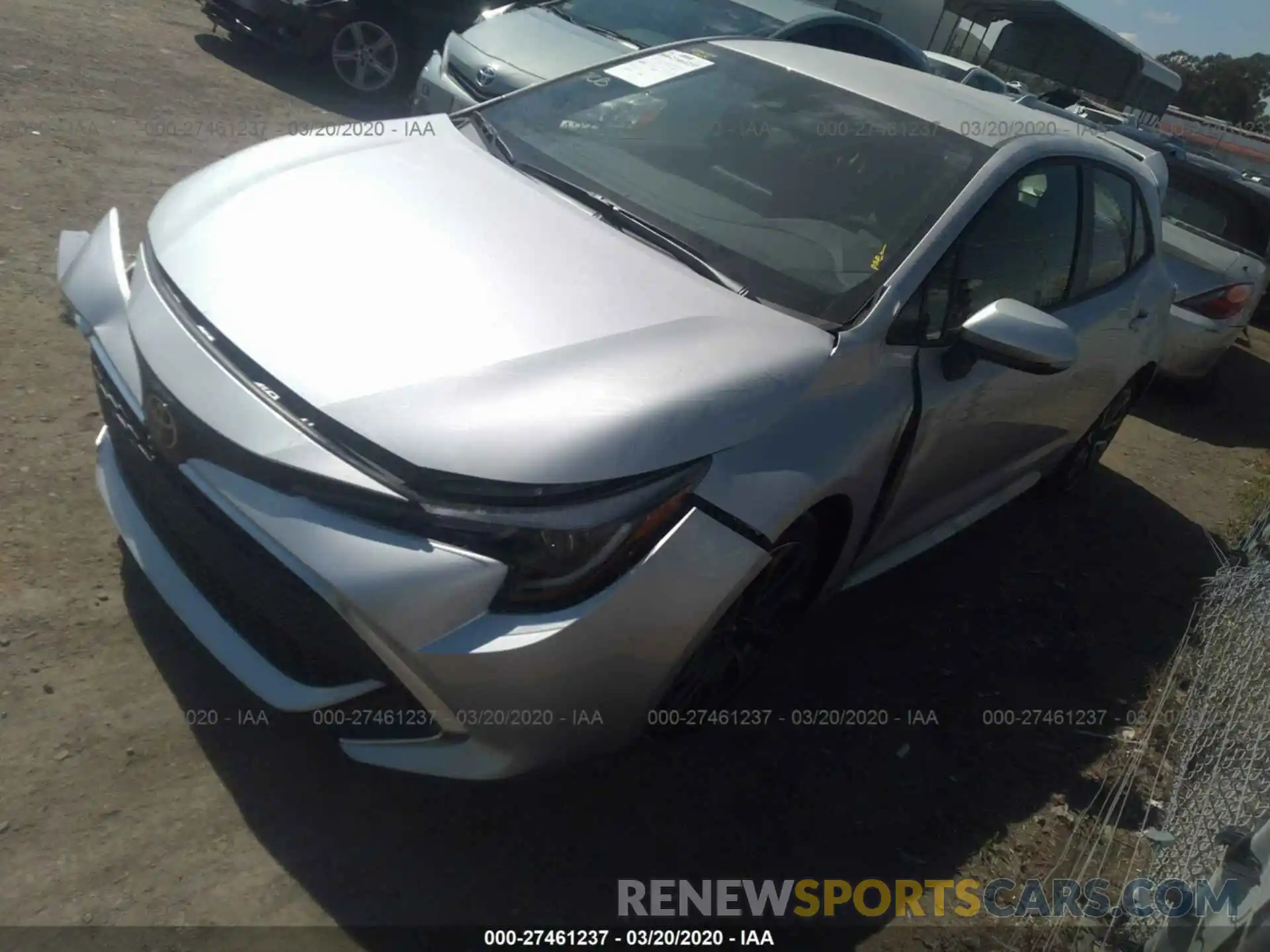 2 Photograph of a damaged car JTNA4RBE7L3090249 TOYOTA COROLLA 2020