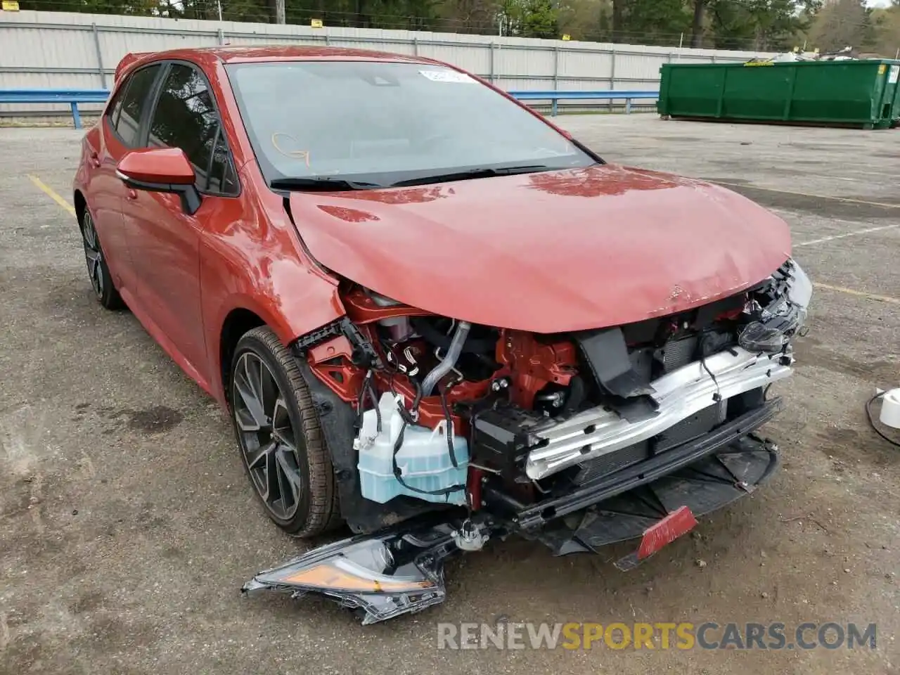 1 Photograph of a damaged car JTNA4RBEXL3095591 TOYOTA COROLLA 2020