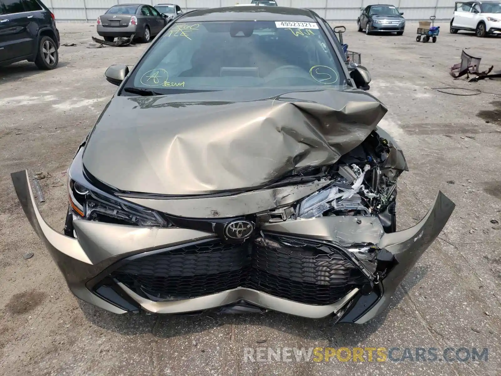 9 Photograph of a damaged car JTNB4RBE2L3084993 TOYOTA COROLLA 2020